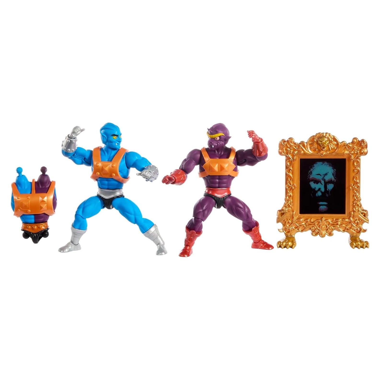 Masters of the Universe Origins Dos Malos SDCC 2024 Exclusivo - Multipack con Espejo y Cómic