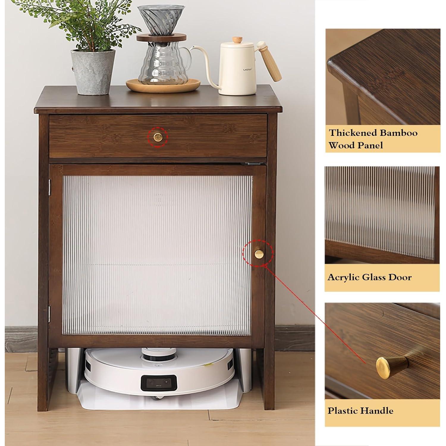 Gabinete Oculto para Robot Aspirador MLYAYE Natural 52x41x63.5cm