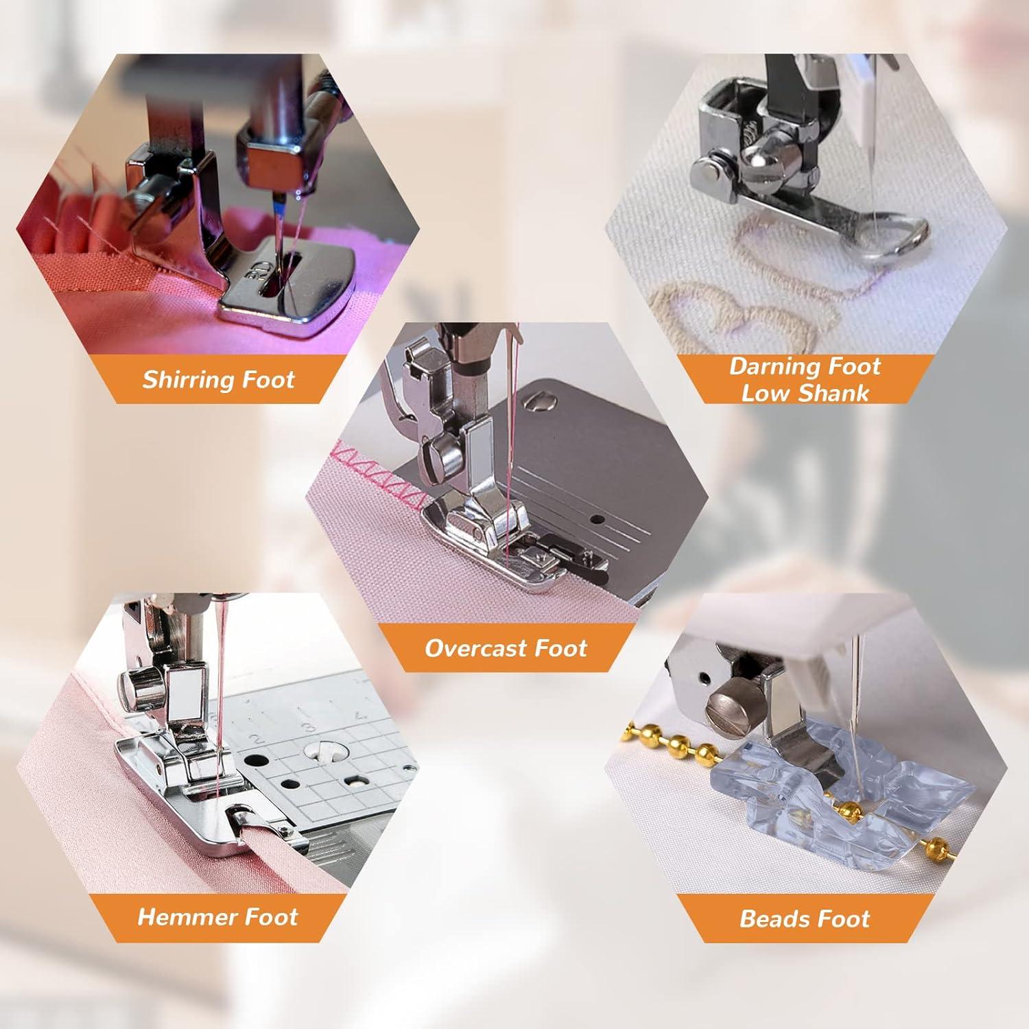 Kit de Prensatelas 42 Piezas para Máquina de Coser XBA