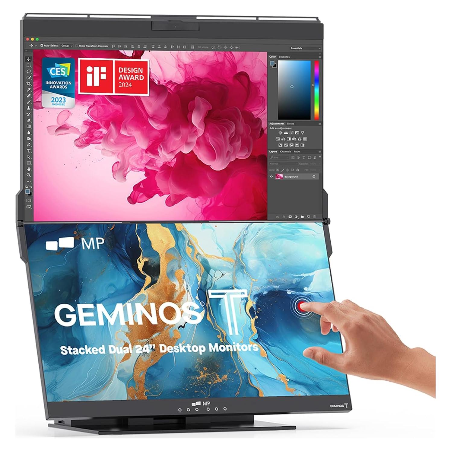 Monitores Duales Mobile Pixels Geminos T 60.45 cm Touch