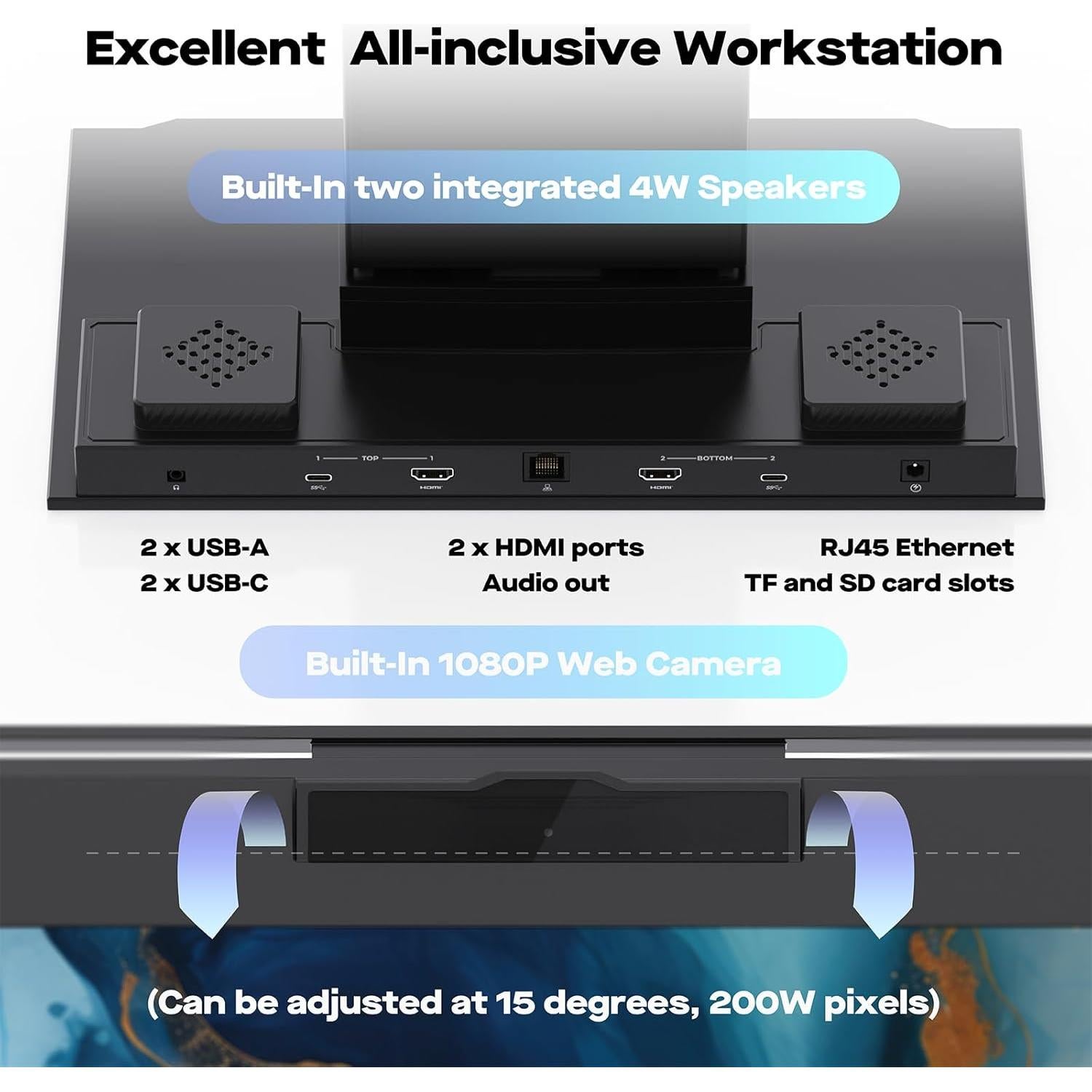 Monitores Duales Mobile Pixels Geminos T 60.45 cm Touch