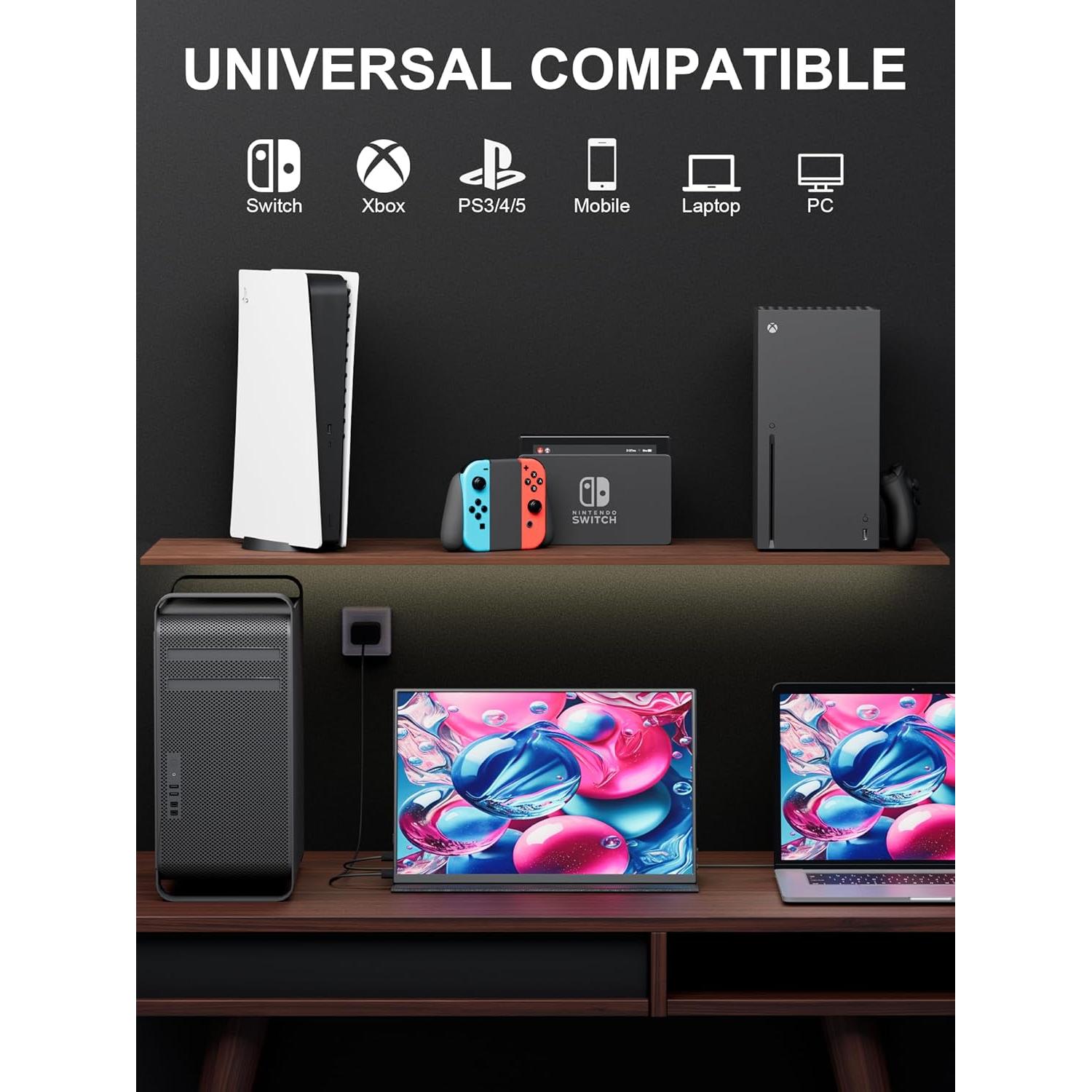 Monitor Portátil 4K MagicRaven 14.5" IPS USB-C HDMI