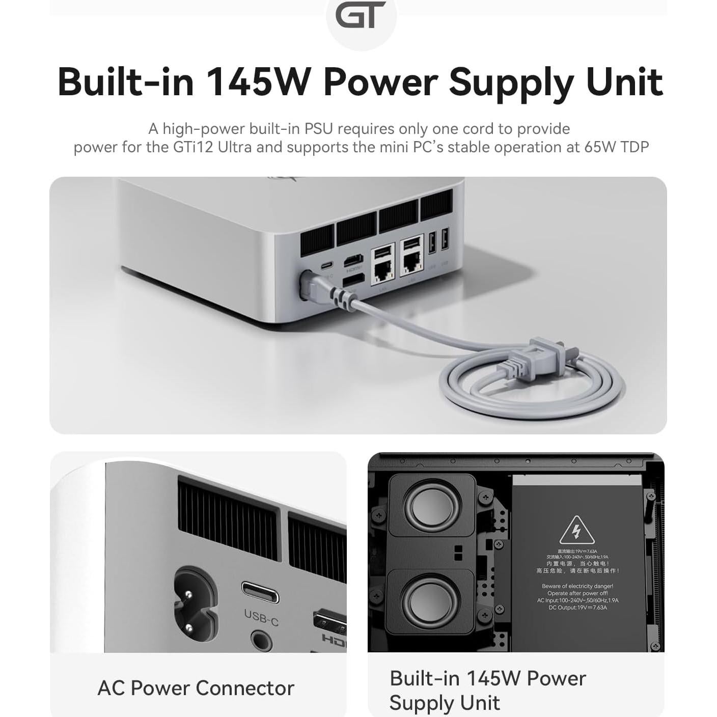 Beelink GTi12 Mini PC Intel i9 12900H 32GB 1TB 4K