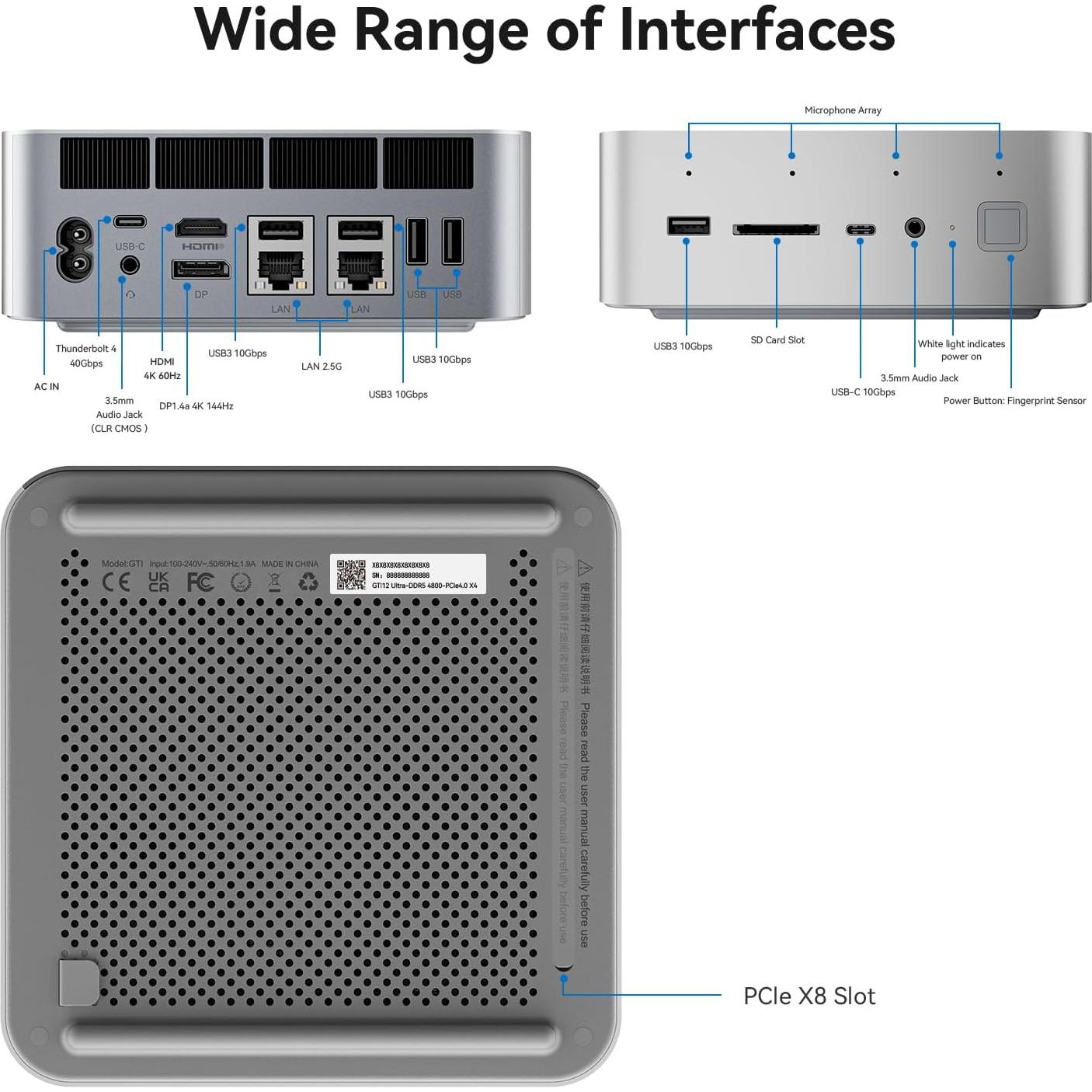Beelink GTi12 Mini PC Intel i9 12900H 32GB 1TB 4K
