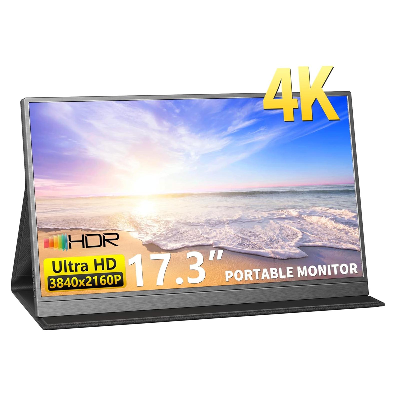 Monitor Portátil 4K MAGICRAVEN 17.3" IPS 400 Nits