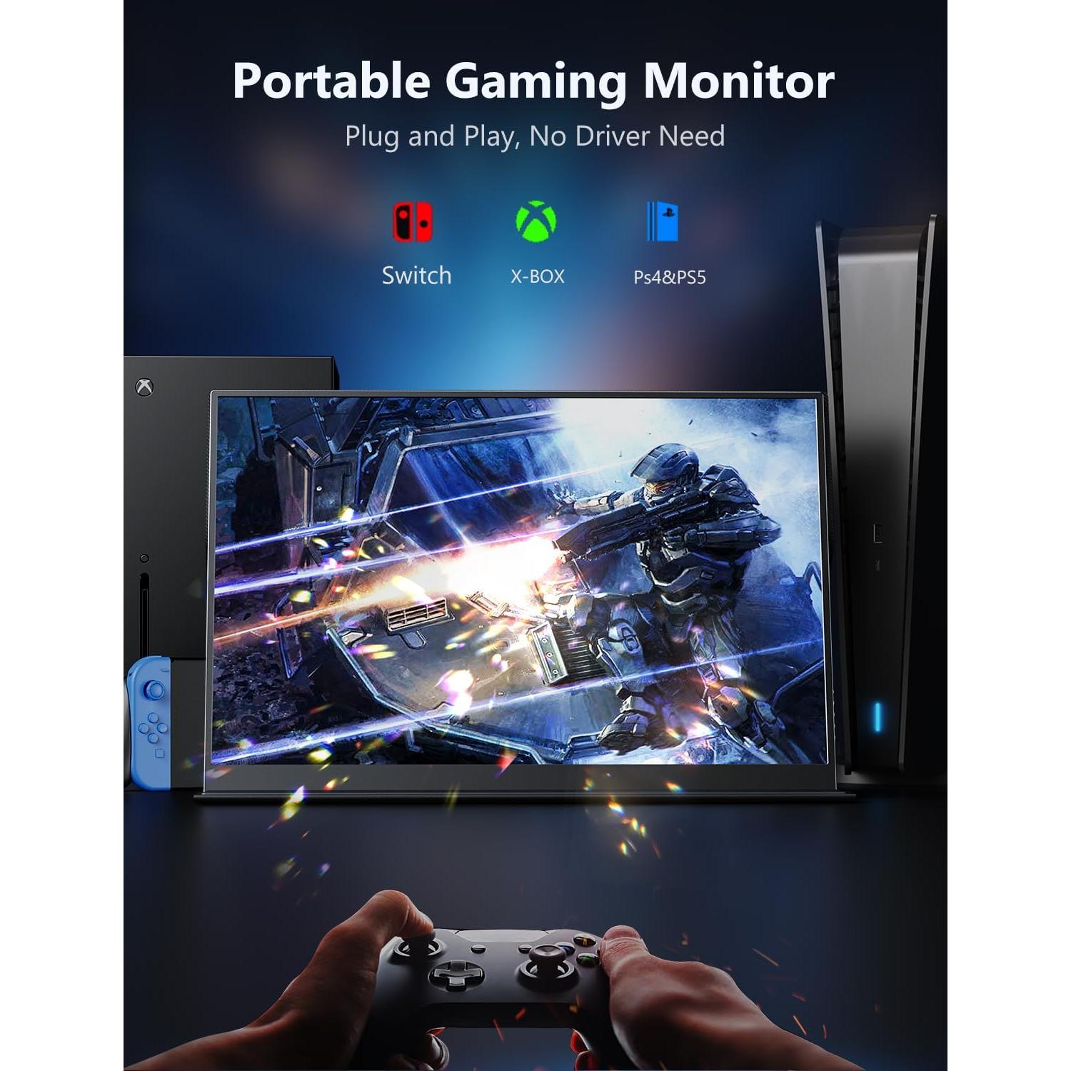 Monitor Portátil 4K MAGICRAVEN 17.3" IPS 400 Nits