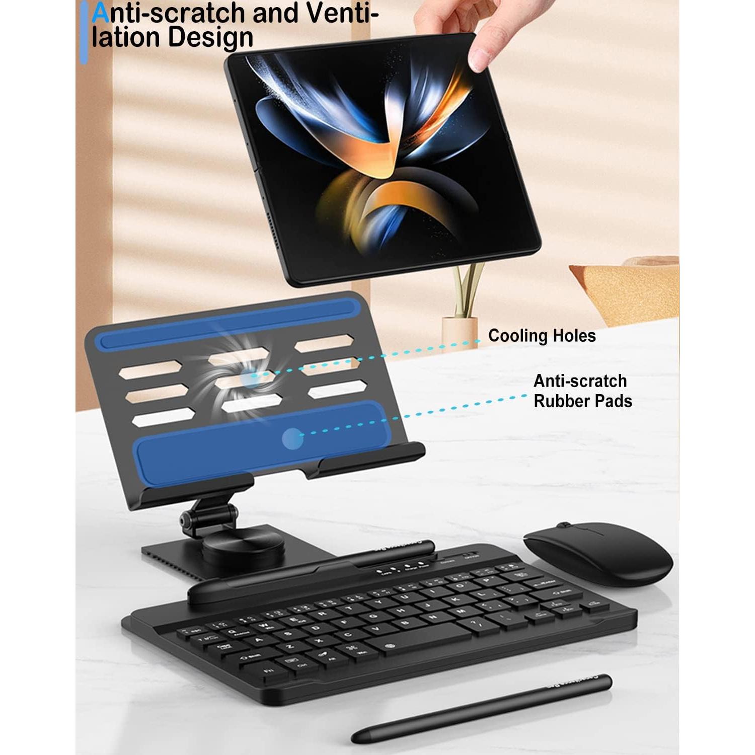 Teclado Bluetooth Inalámbrico Enituo + Soporte Ajustable + Lápiz