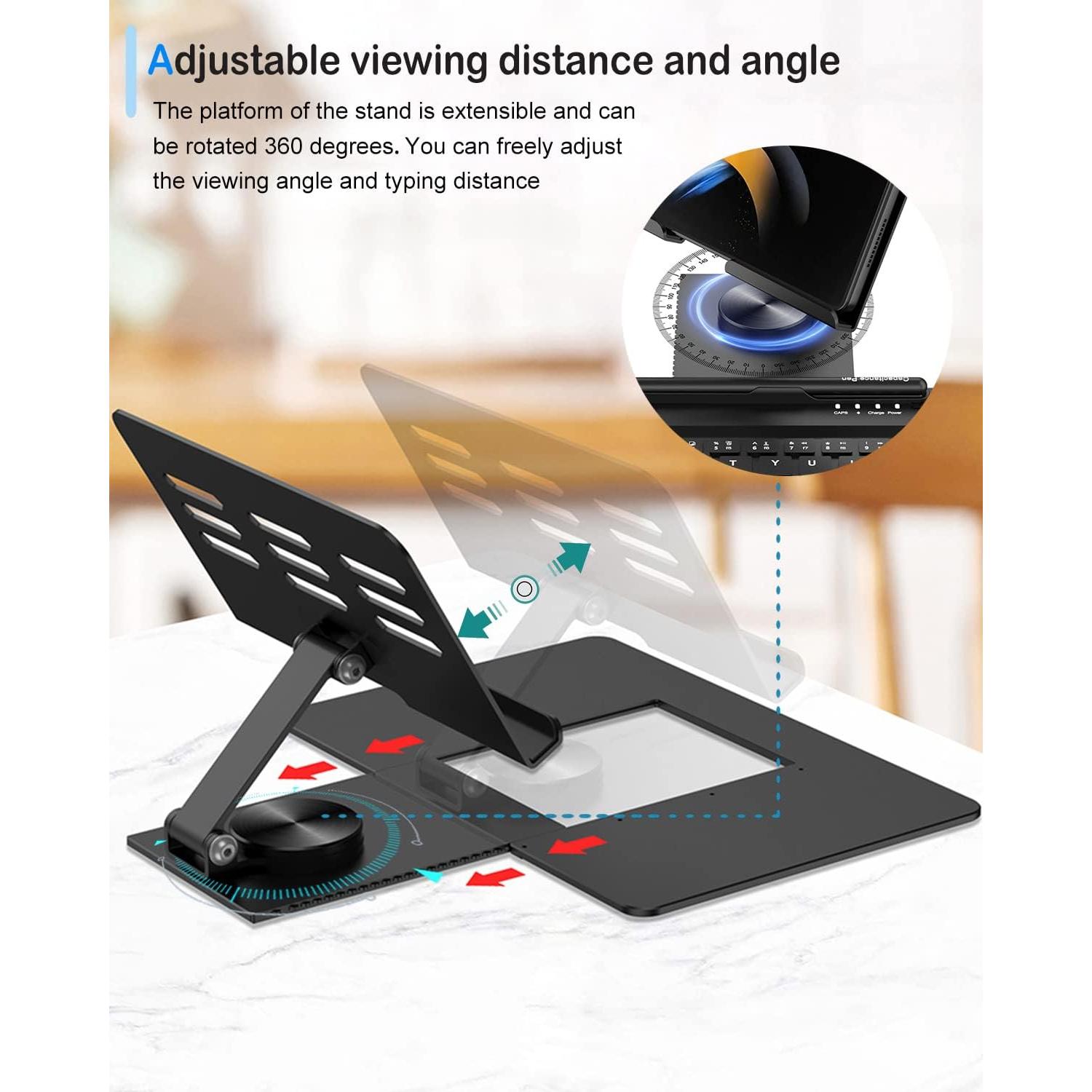 Teclado Bluetooth Inalámbrico Enituo + Soporte Ajustable + Lápiz