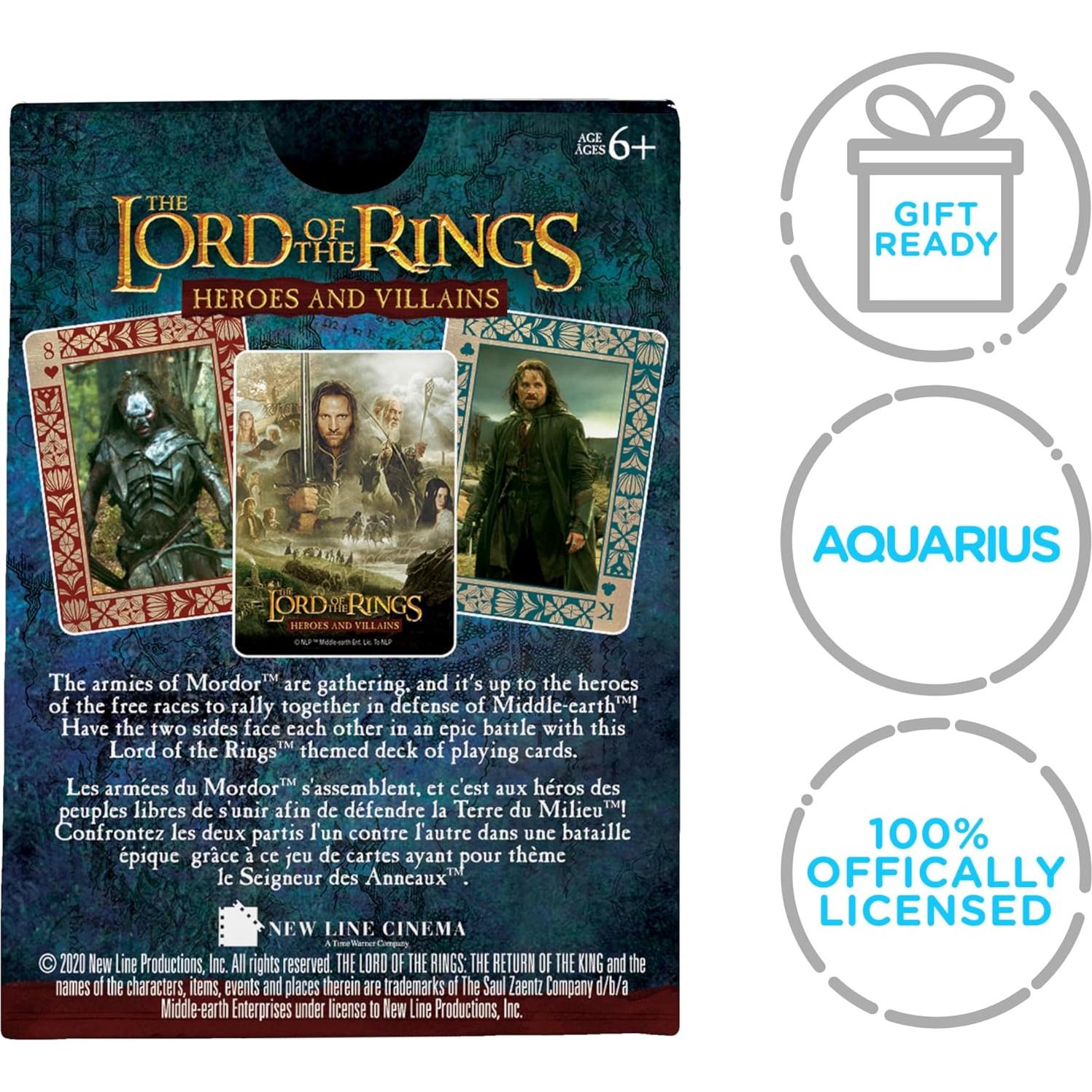 Baraja de Cartas El Señor de los Anillos Aquarius 54 Piezas