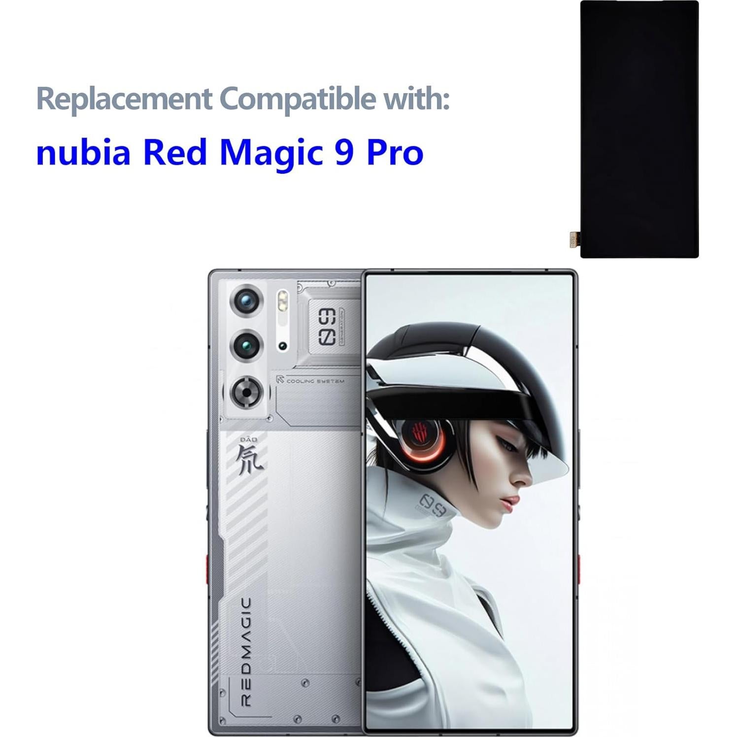 Pantalla LCD AMOLED ZTE Nubia Red Magic 9 Pro - Negro