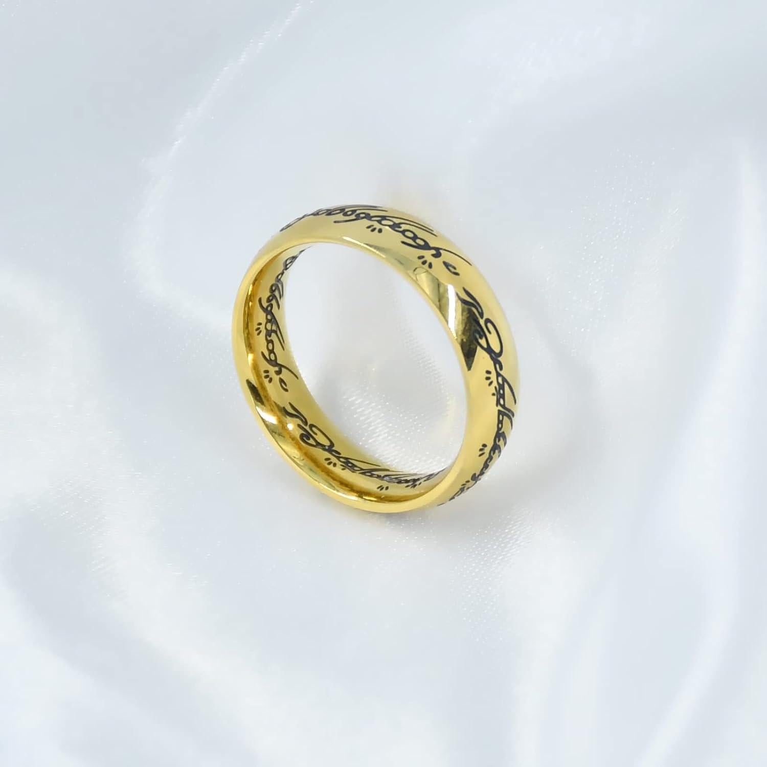 Anillo de Poder HJ HUAJ Oro 8 para Hombres y Mujeres