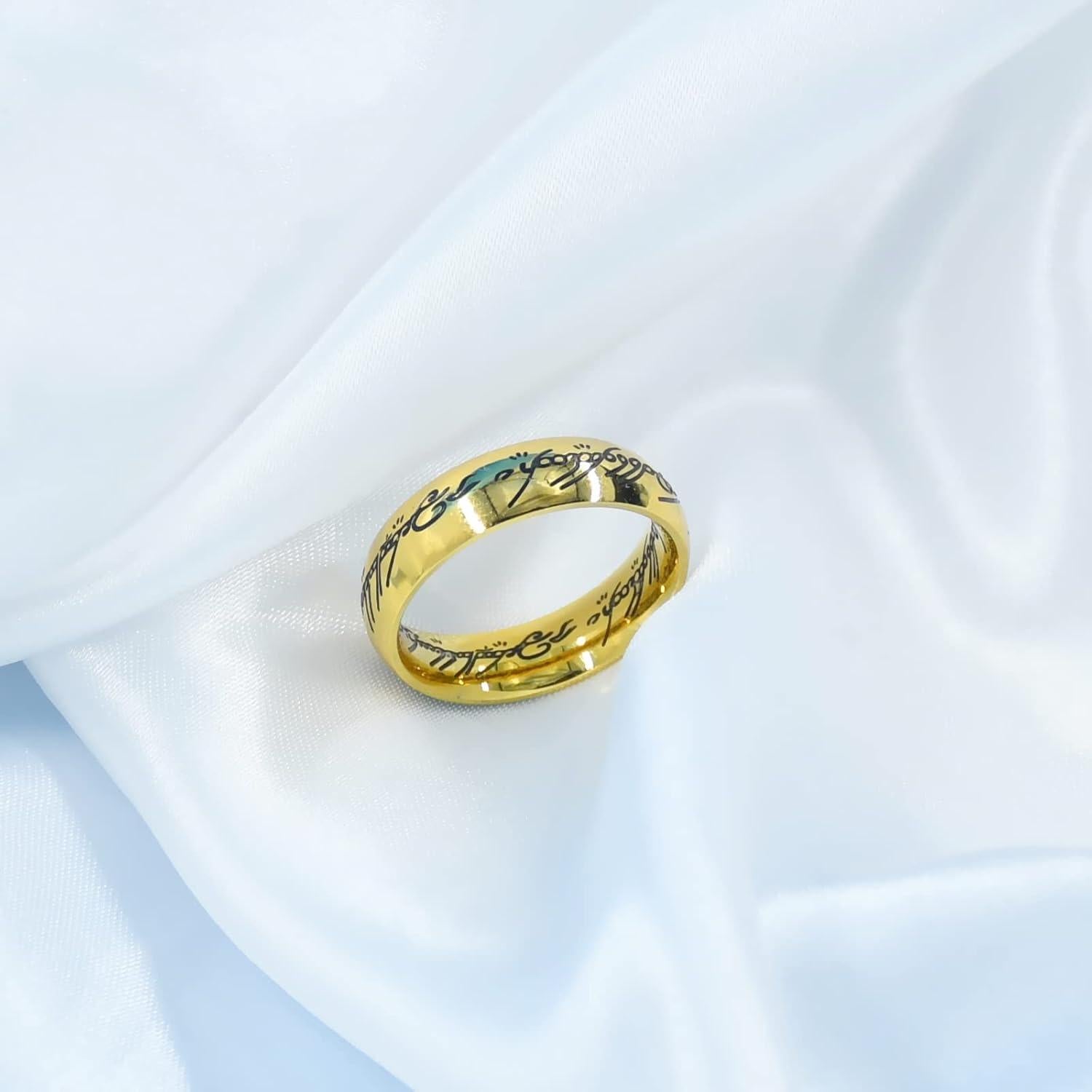 Anillo de Poder HJ HUAJ Oro 8 para Hombres y Mujeres