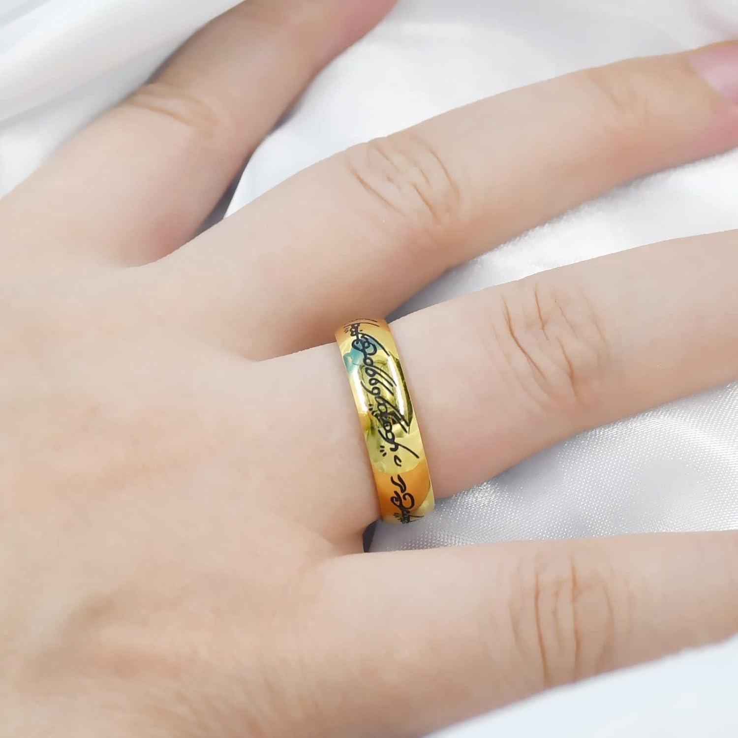 Anillo de Poder HJ HUAJ Oro 8 para Hombres y Mujeres