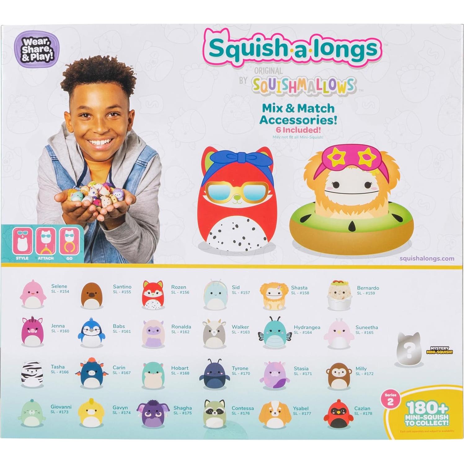 Paquete de 25 Mini-Squish-a-longs Jazwares Serie 2