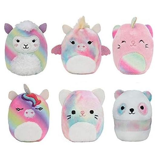 Mini Peluche Squishmallow Escuadrón Sueño Arcoíris 6-Pack