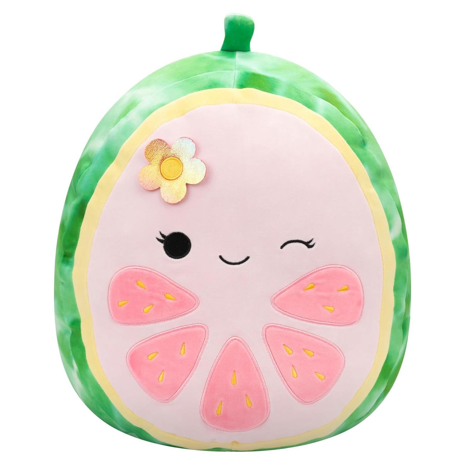Peluche Squishmallows 40 cm Lena Guayaba Rosa Oficial