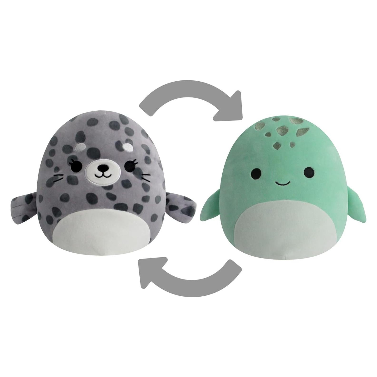 Peluche Squishmallows FlipAMallows 30cm Foca y Tortuga Jazwares