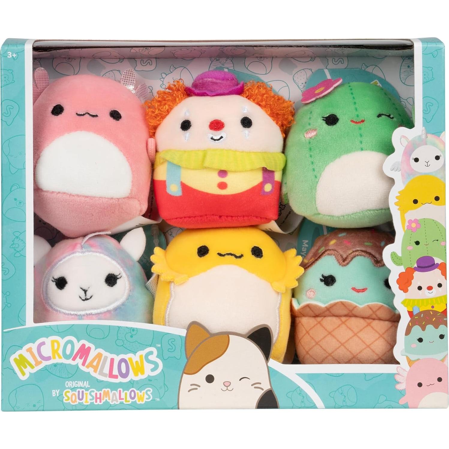 Squishmallows Micromallows 6-Pack Original - Archie, Bimbi, Lucy-May, Maritza, Maya, Rodry