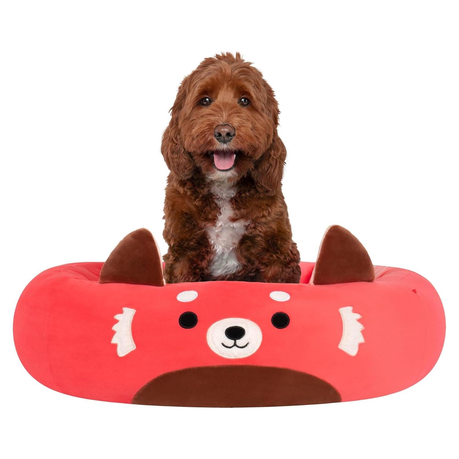 Cama para Mascotas Squishmallows Cici Panda Roja 76 cm