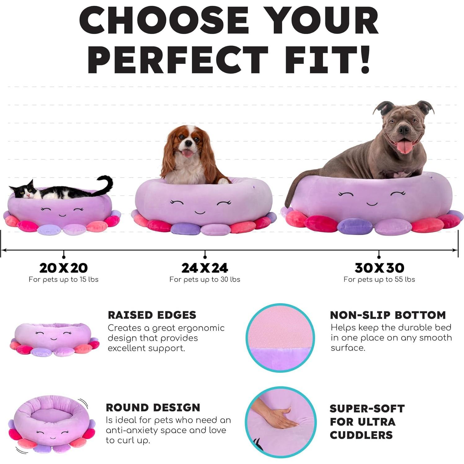 Cama para Mascotas Squishmallows Cici Panda Roja 76 cm