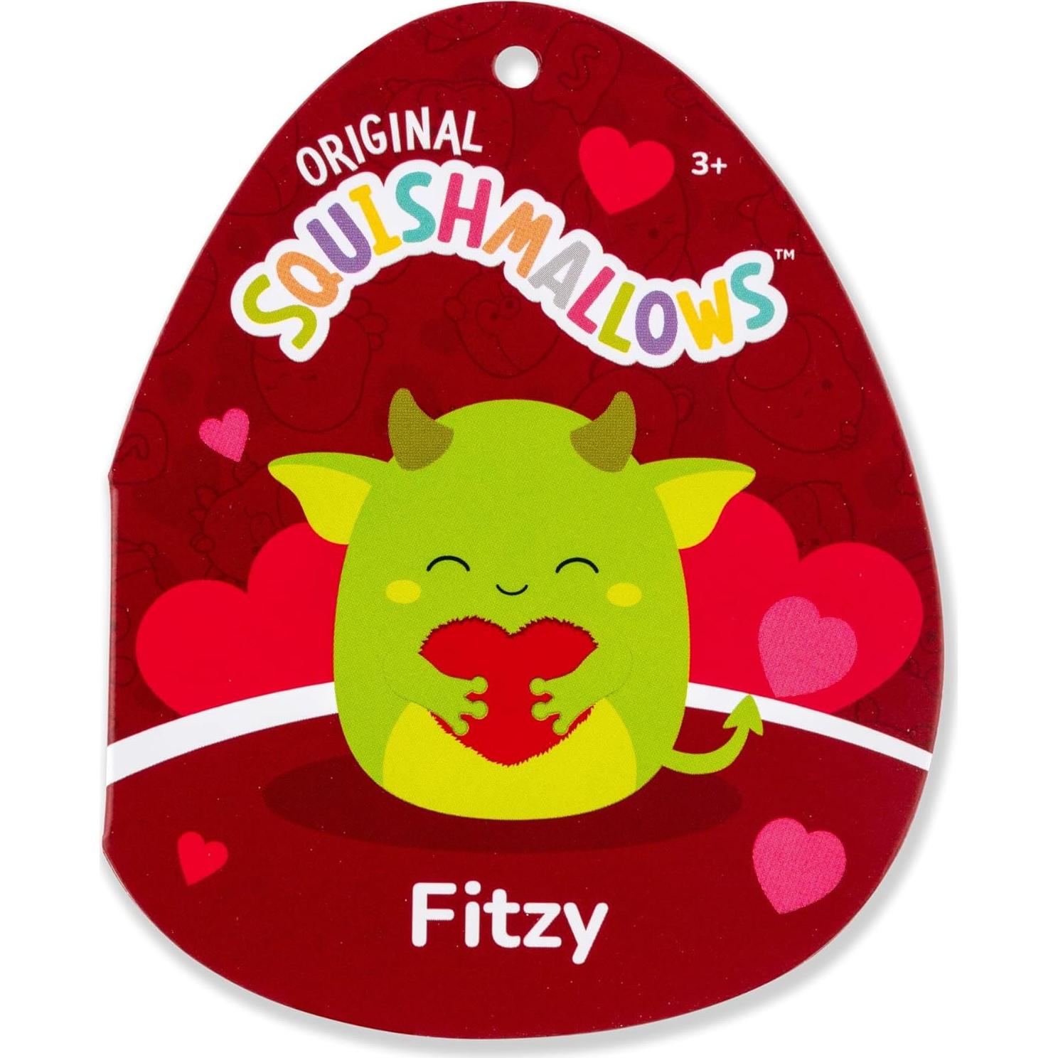 Squishmallows Fitzy Duende Verde 20cm Peluche Oficial Jazwares
