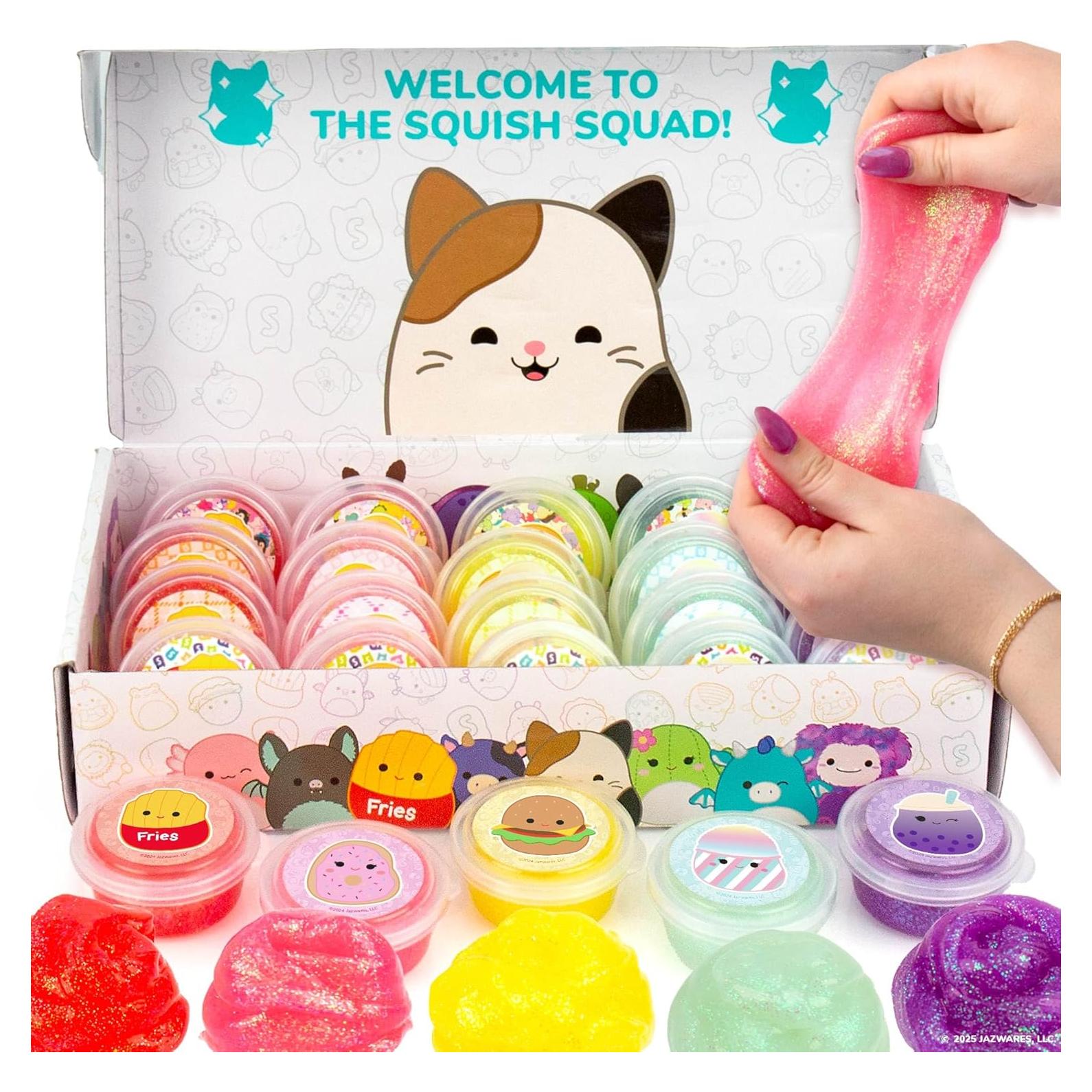 Conjunto de Slimes Aromatizados Squishmallows 25-Pack
