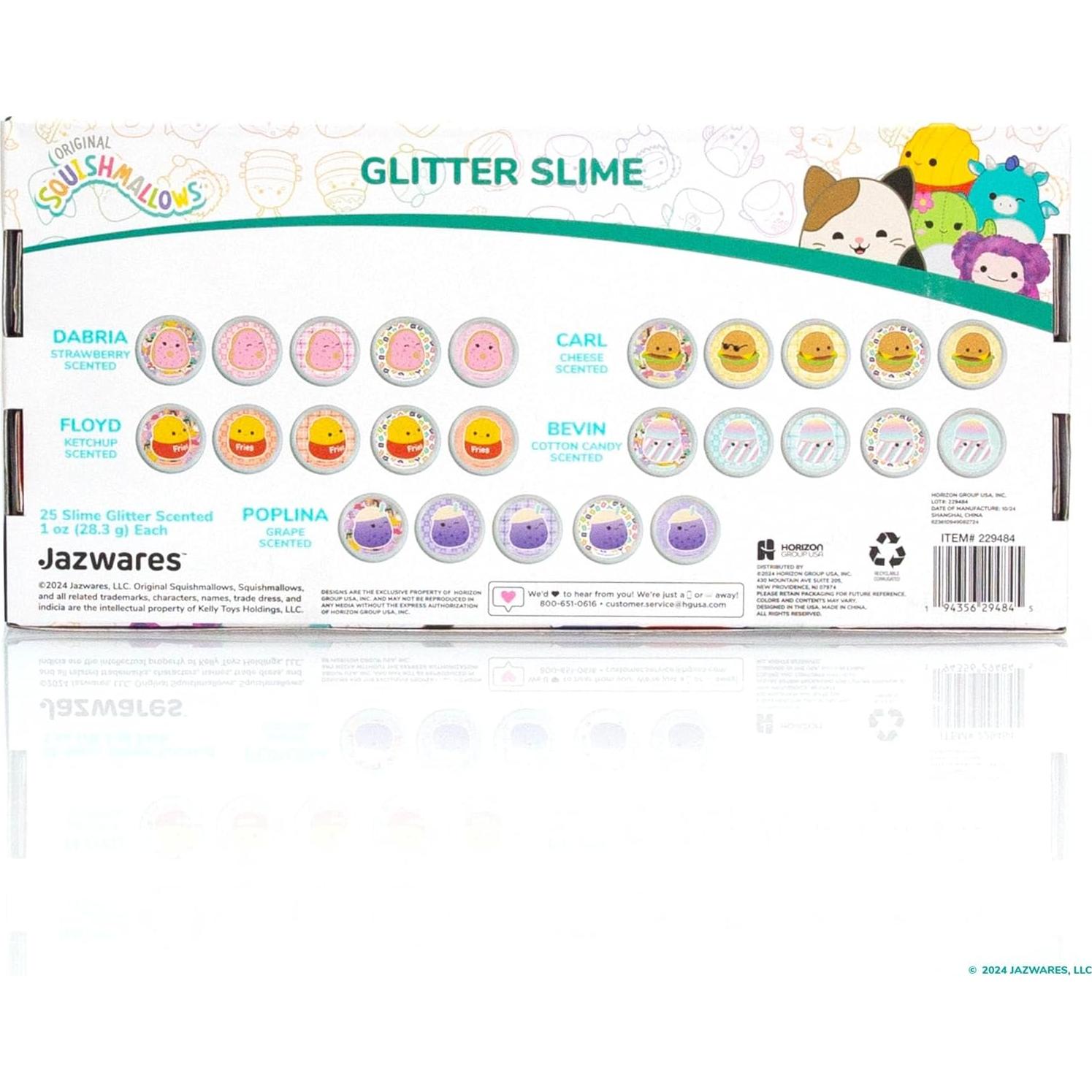 Conjunto de Slimes Aromatizados Squishmallows 25-Pack