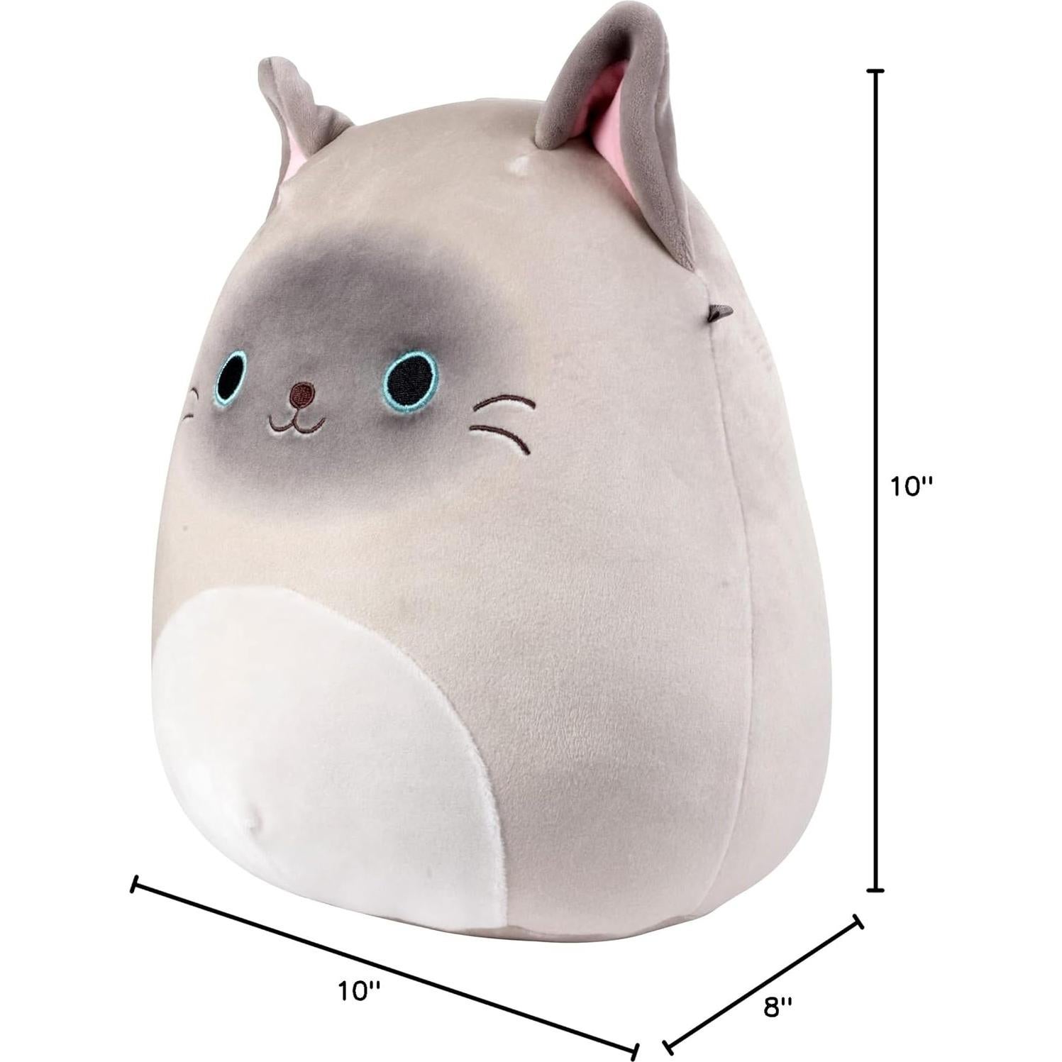 Squishmallows Felton Gato Siamés 25 cm Peluche Suave