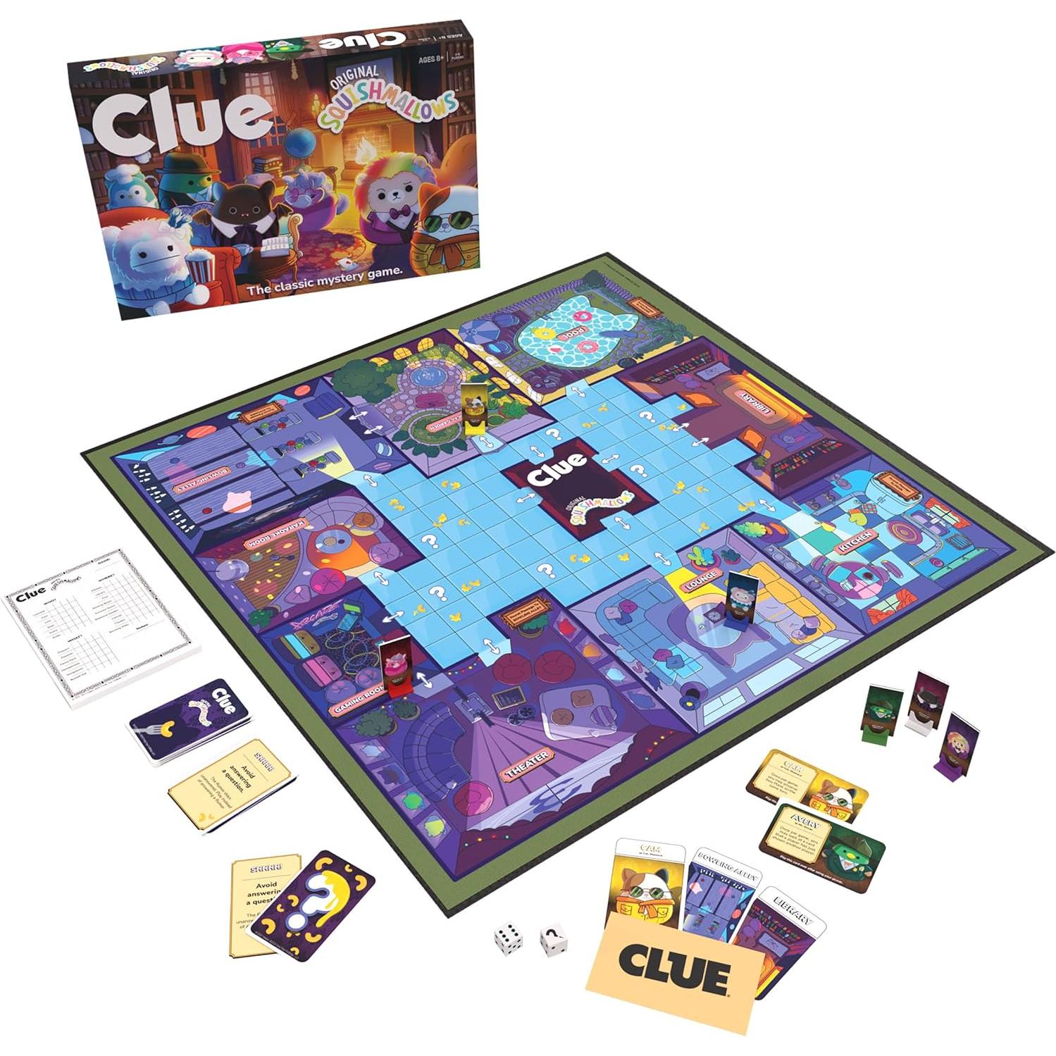 Juego de Mesa Clue Squishmallows USAopoly 2-6 Jugadores