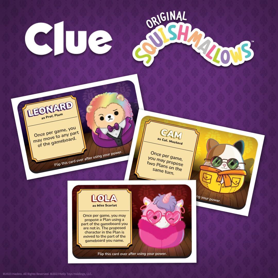 Juego de Mesa Clue Squishmallows USAopoly 2-6 Jugadores