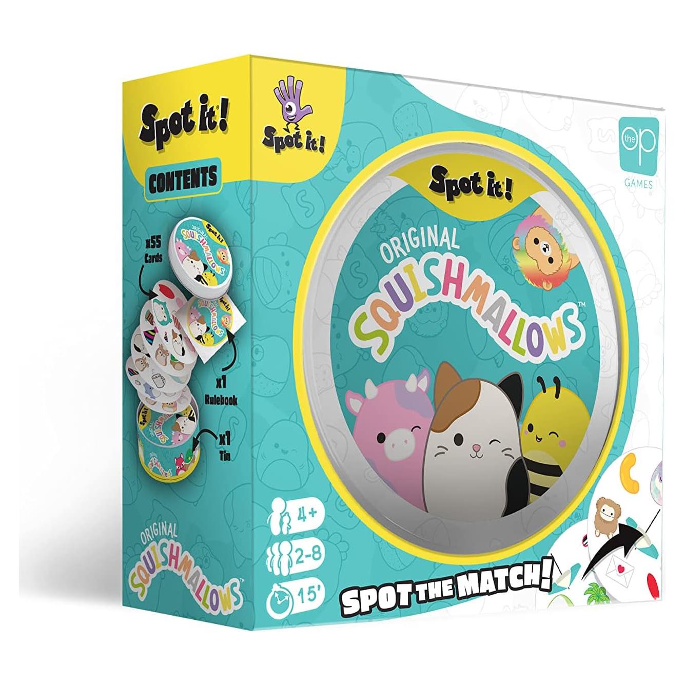 Juego de Cartas Spot It! Squishmallows - 55 Cartas