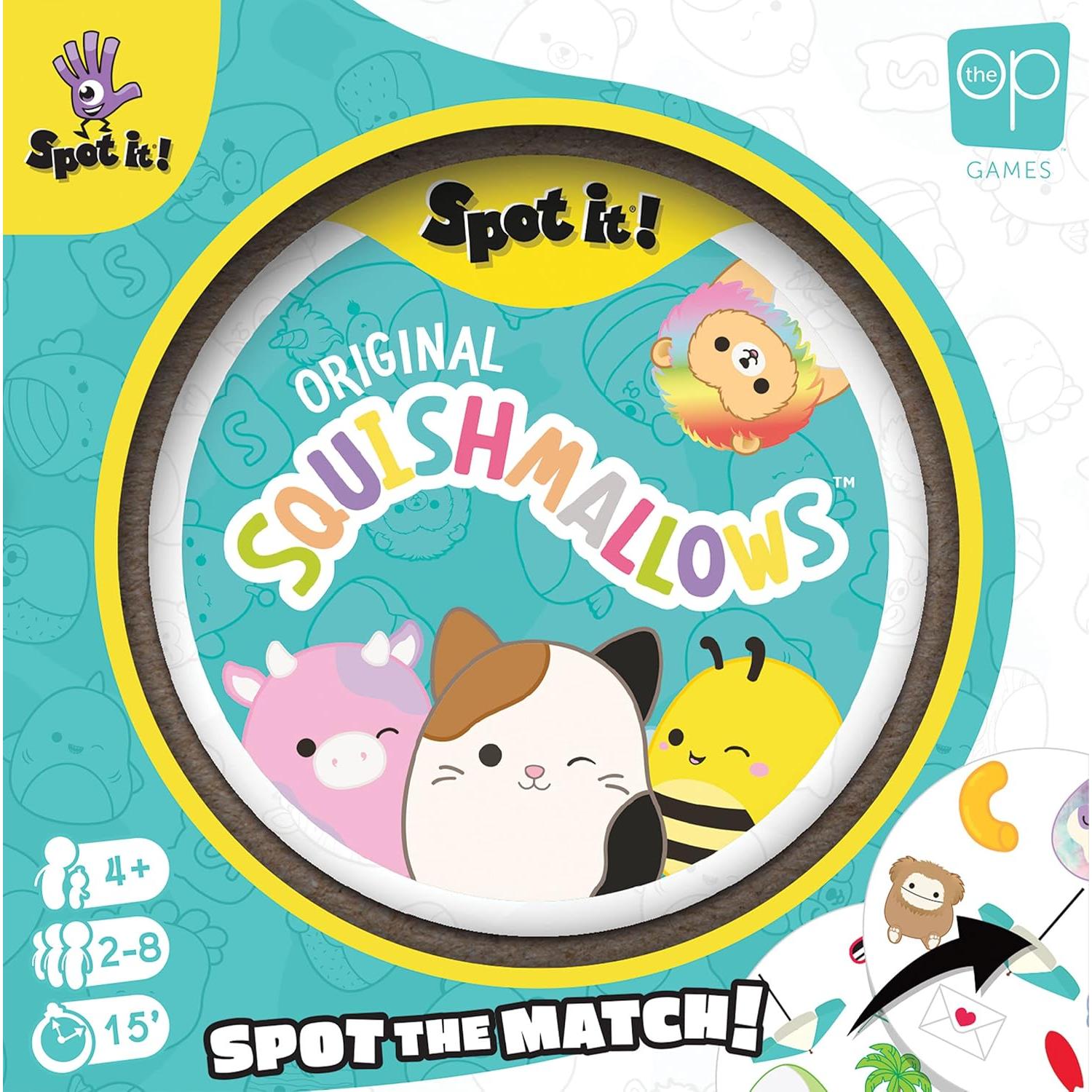 Juego de Cartas Spot It! Squishmallows - 55 Cartas