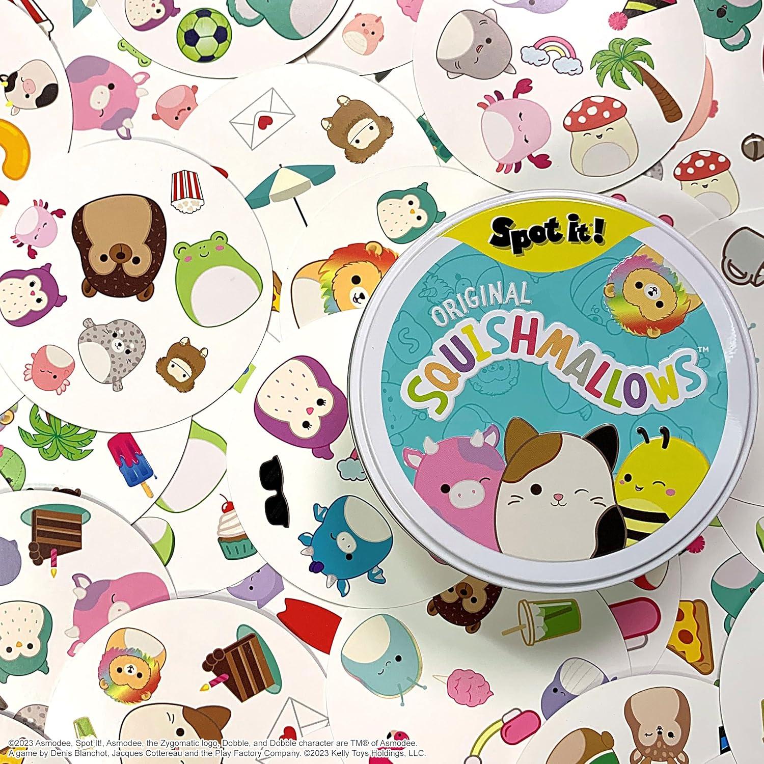 Juego de Cartas Spot It! Squishmallows - 55 Cartas