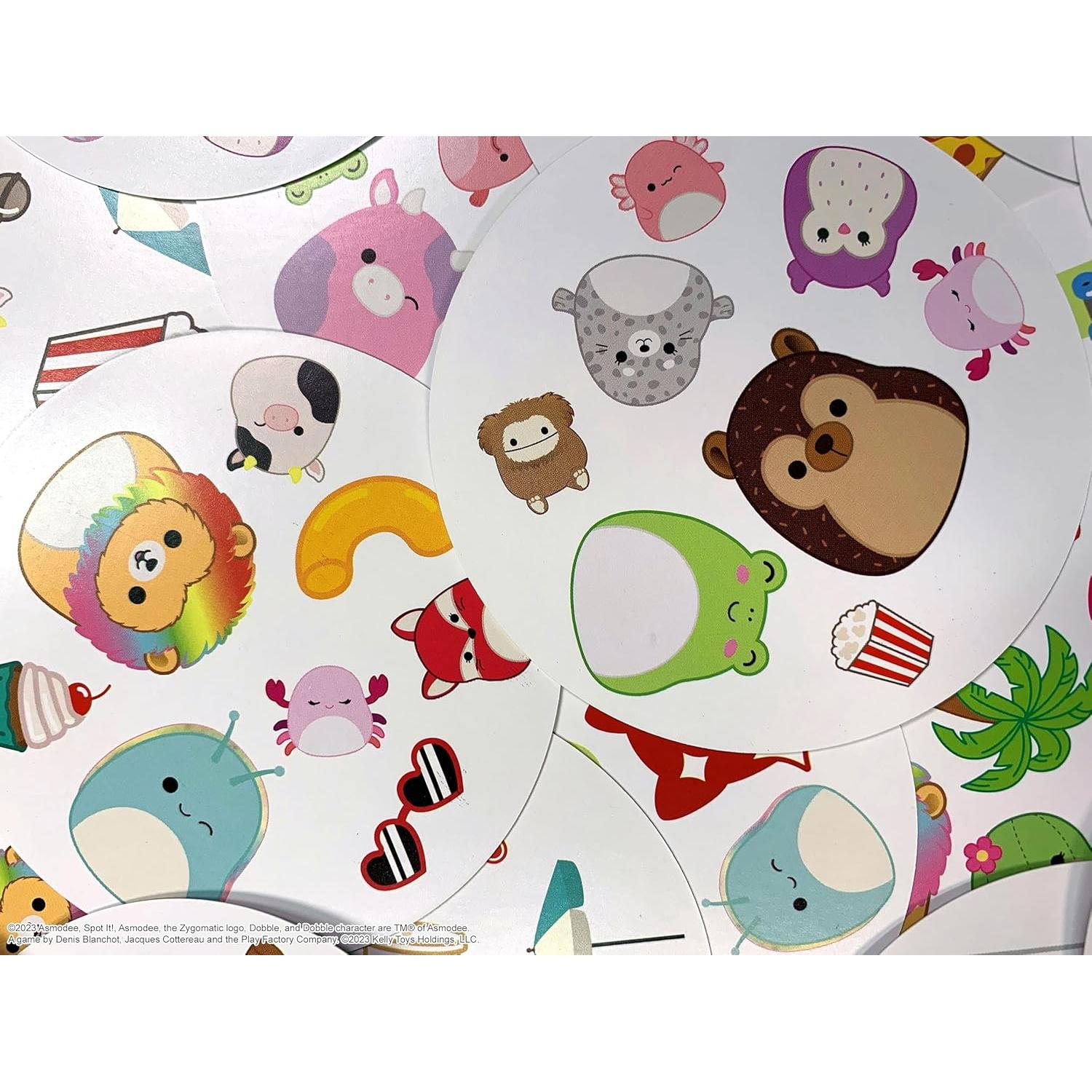 Juego de Cartas Spot It! Squishmallows - 55 Cartas
