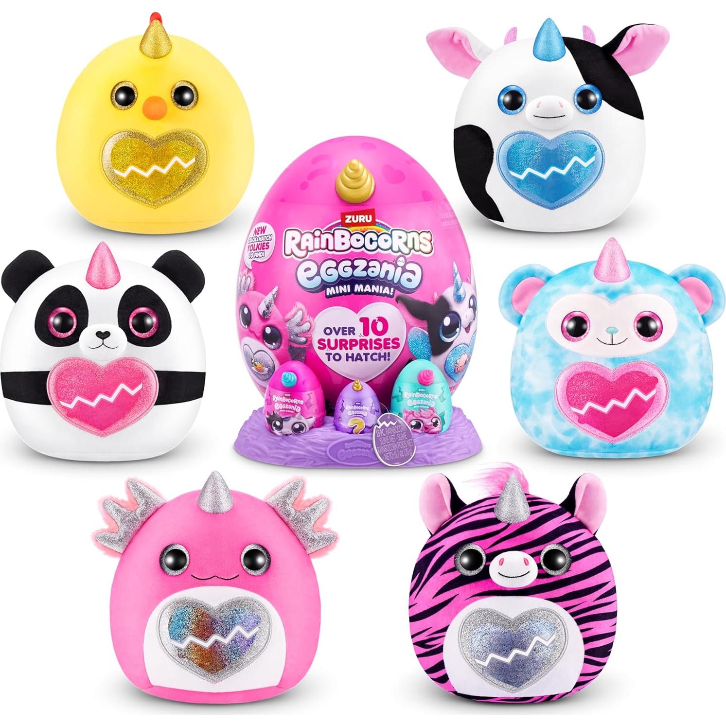 Peluche Panda Eggzania Mini Mania ZURU 408g 17.6x23.5cm