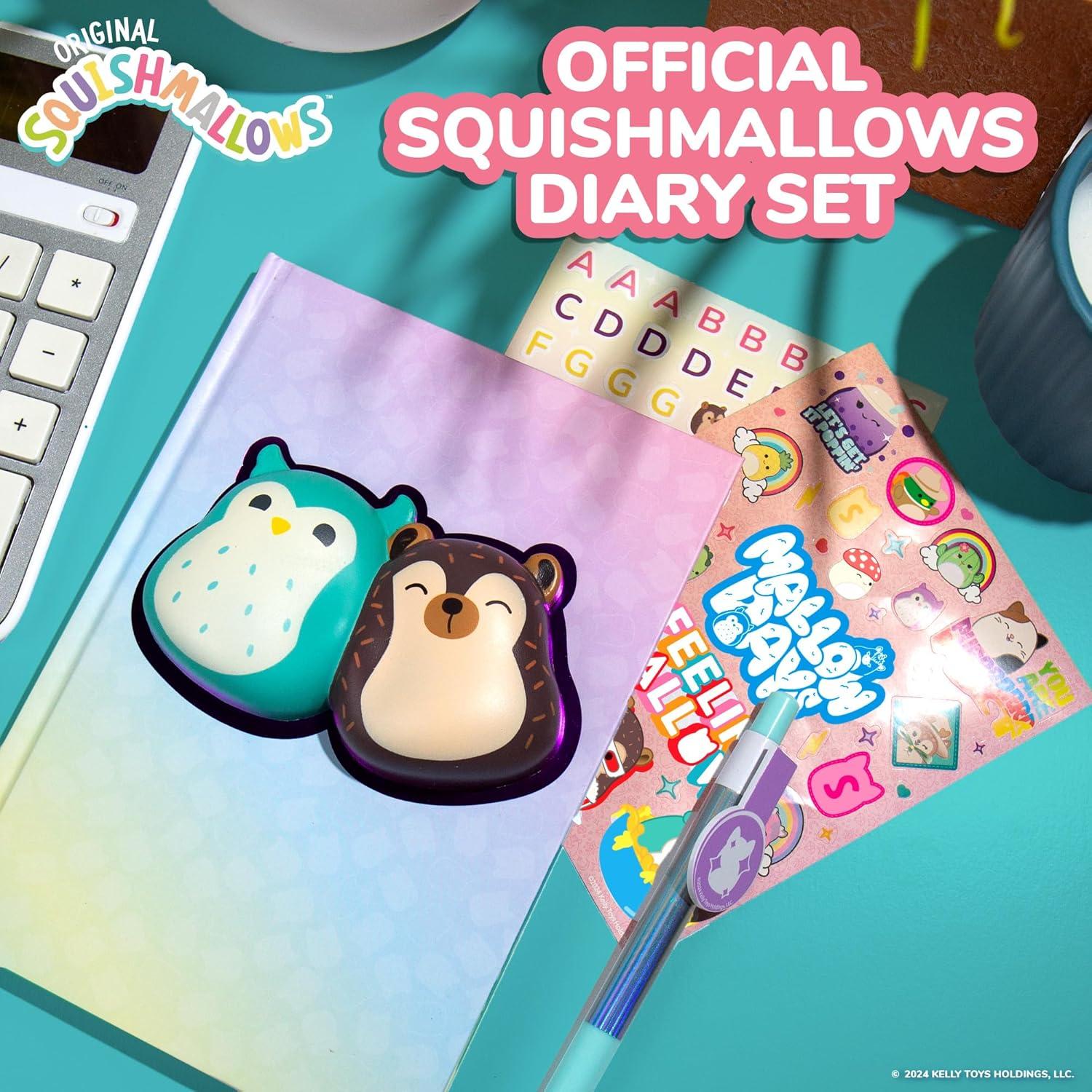 Conjunto de Diario Squishy Squishmallows 60 Hojas Kawaii