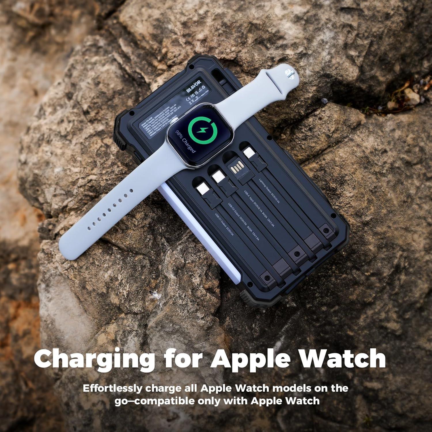 Banco de Energía Solar 20000mAh BLAVOR con Carga Rápida 20W