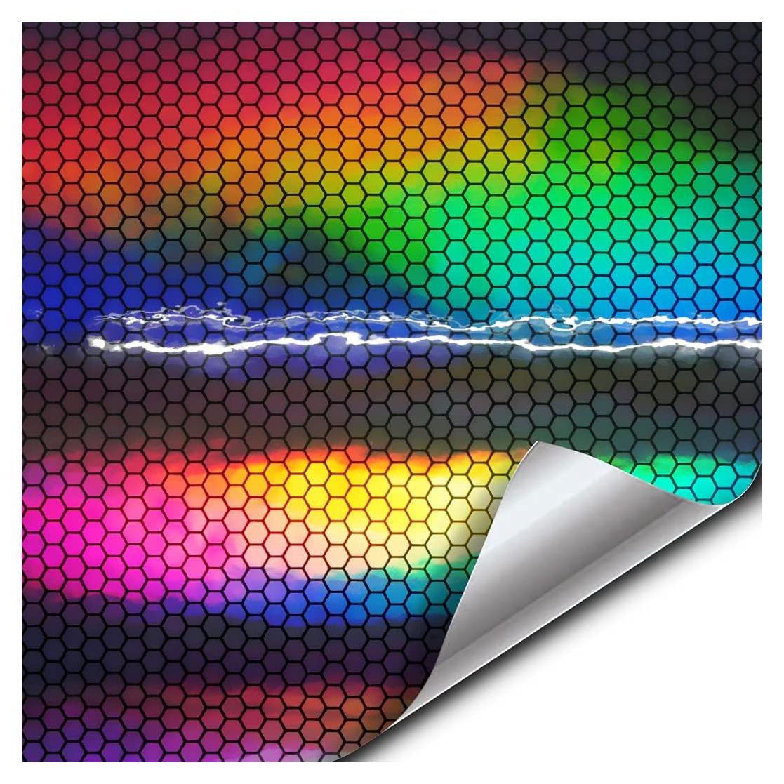 Vinilo Envoltura VViViD+ Hex Holographic Chrome 0.30m x 1.52m