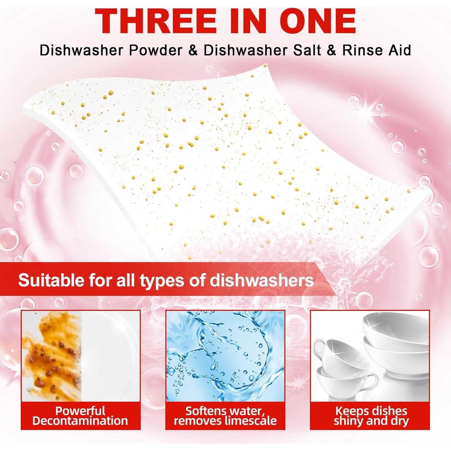 Hojas de detergente para lavavajillas Binbata 160 Cargas Pomelo