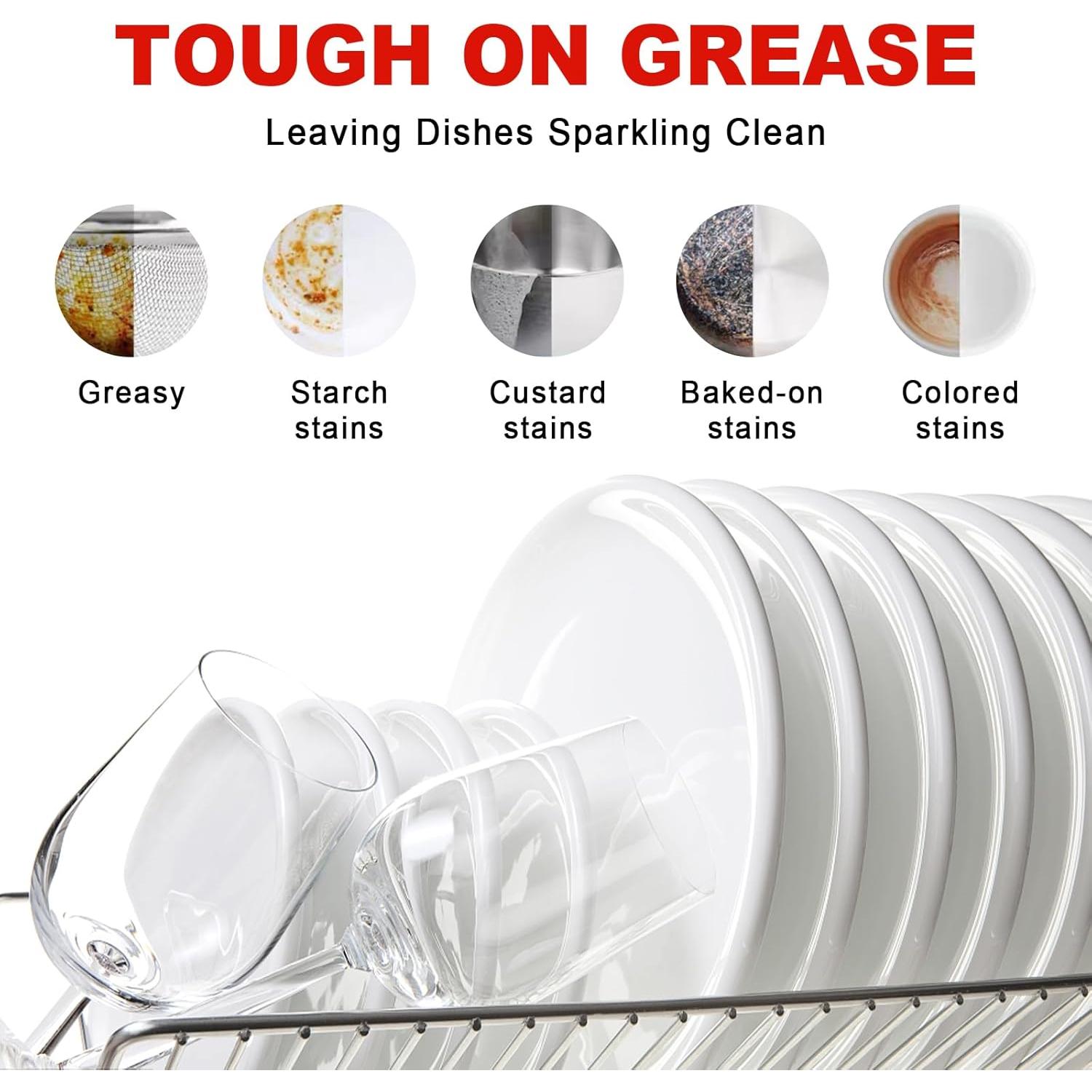 Hojas de detergente para lavavajillas Binbata 160 Cargas Pomelo