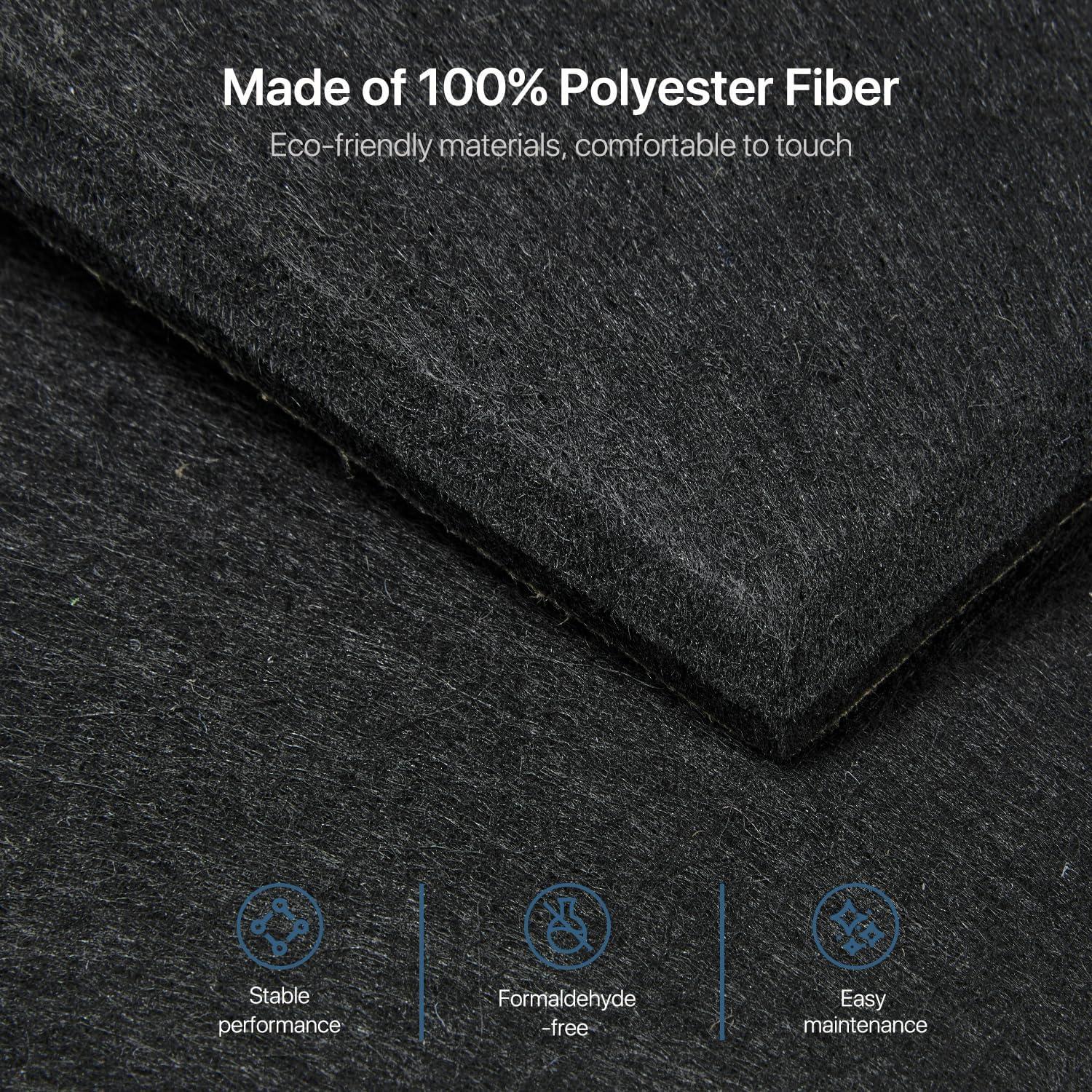 Paneles Acústicos Kuchoow 12 Piezas 40.6x30.5cm Aislantes Sonido