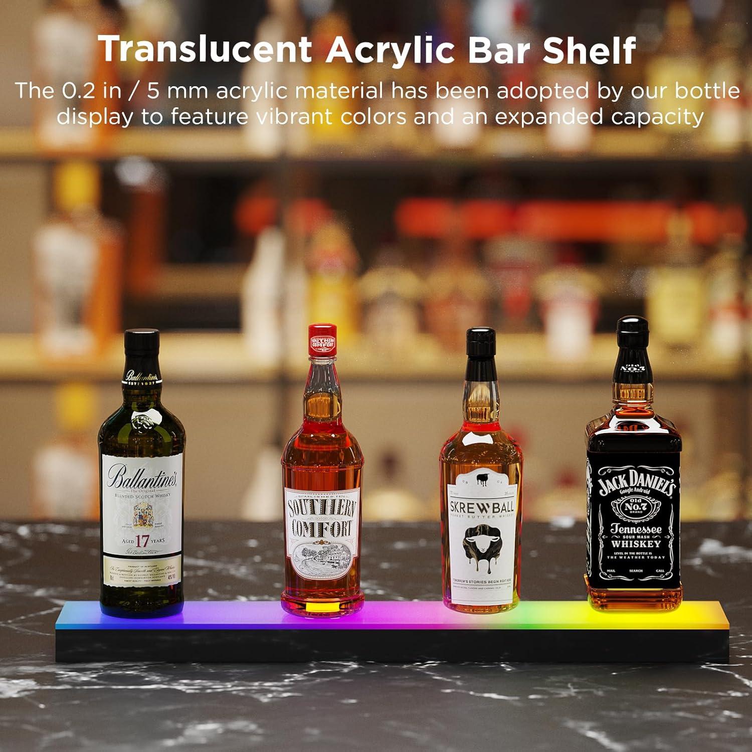 Estante de Exhibición de Botellas de Licor Dethan 60 cm LED