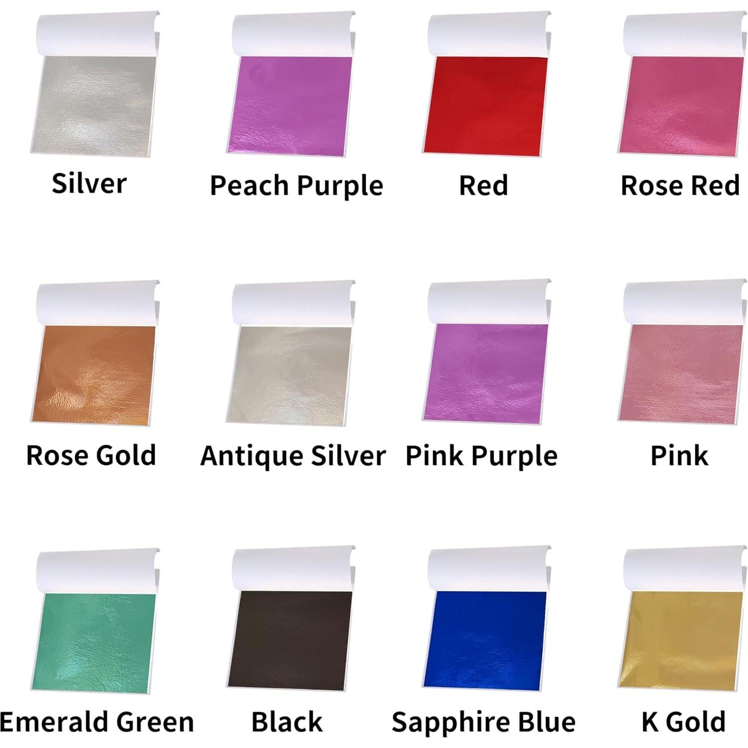 Hojas de Oro PEKPAK 120PCS para Arte y Manualidades