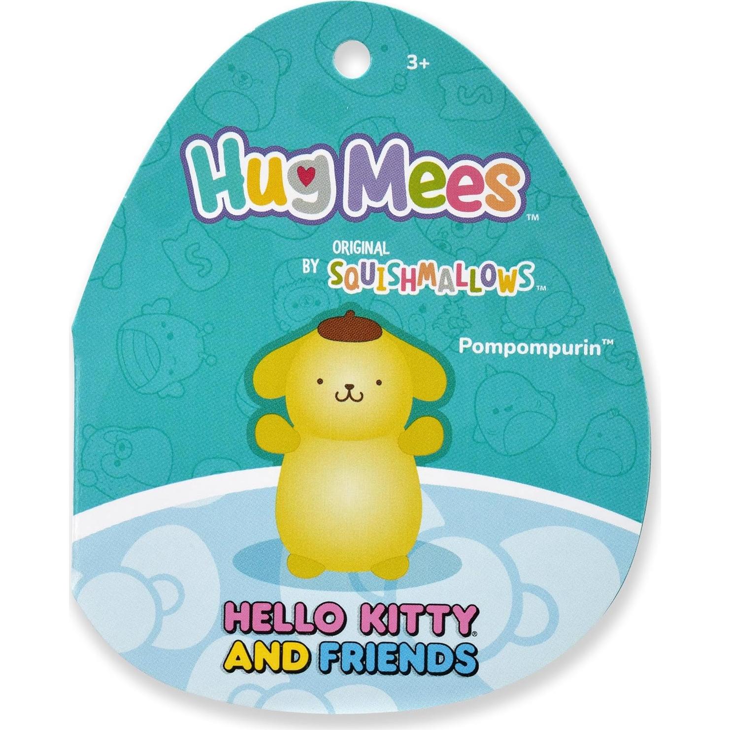 Peluche Squishmallows Pompompurin HugMees 25.4cm Oficial