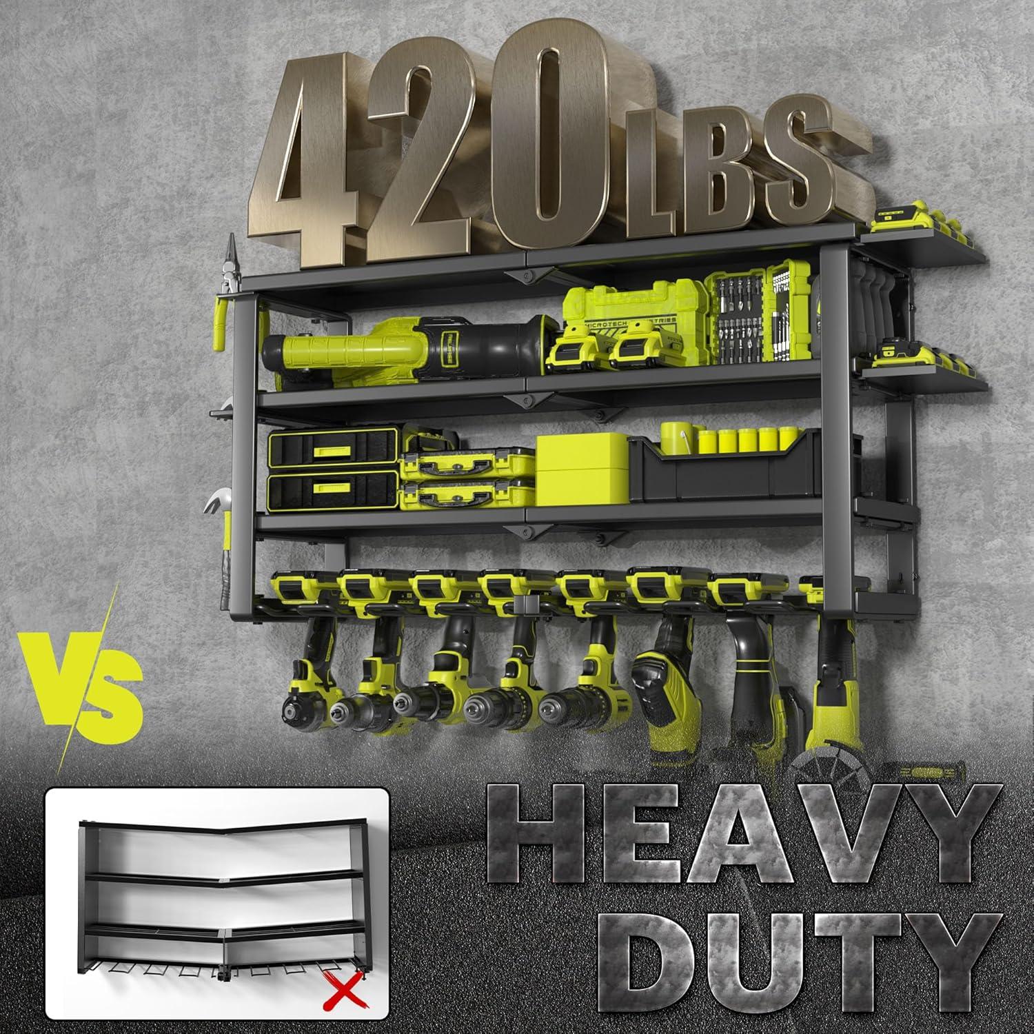 Organizador de Herramientas de Pared Spampur 4 Niveles 190.5 kg