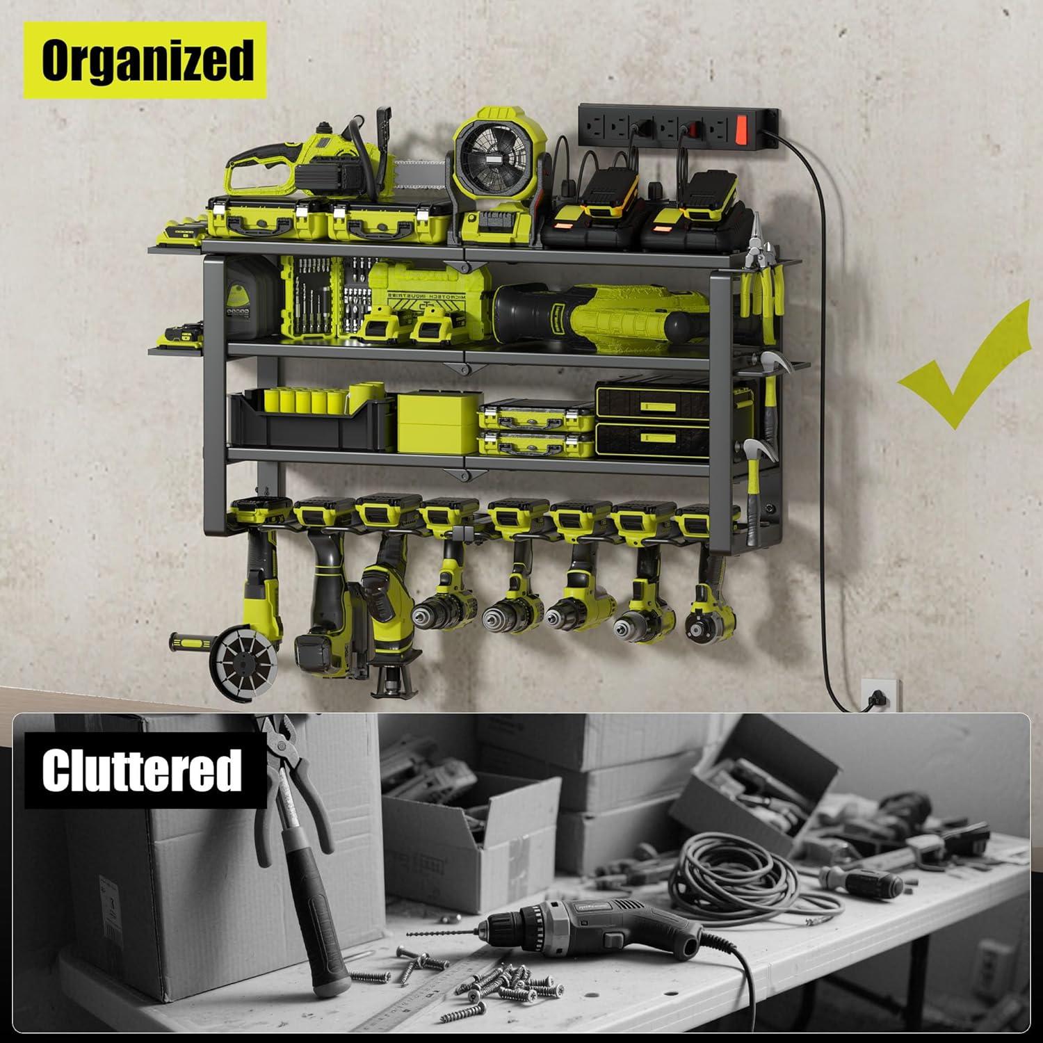 Organizador de Herramientas de Pared Spampur 4 Niveles 190.5 kg