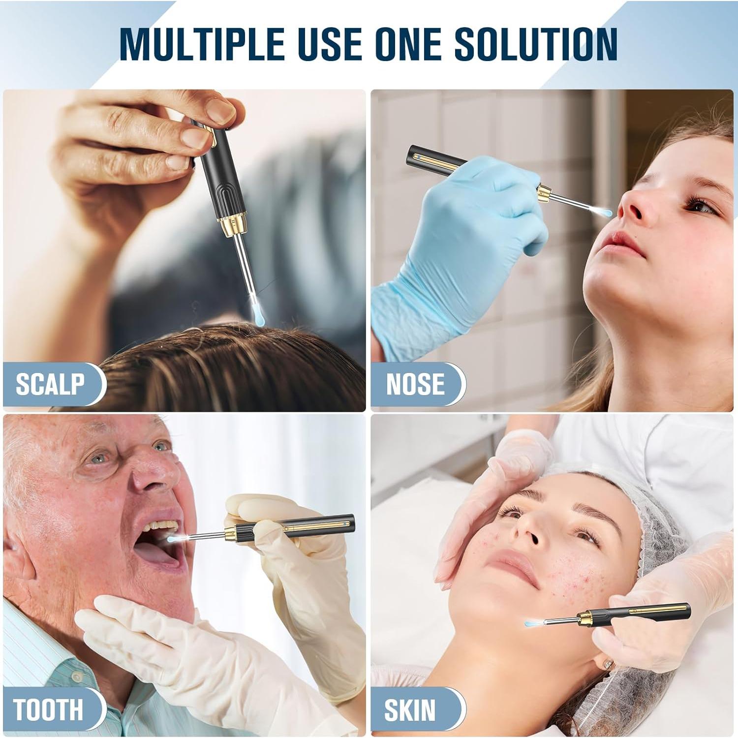 Limpiador de Oídos Kekoy P8 con Cámara HD 1296P y Accesorios