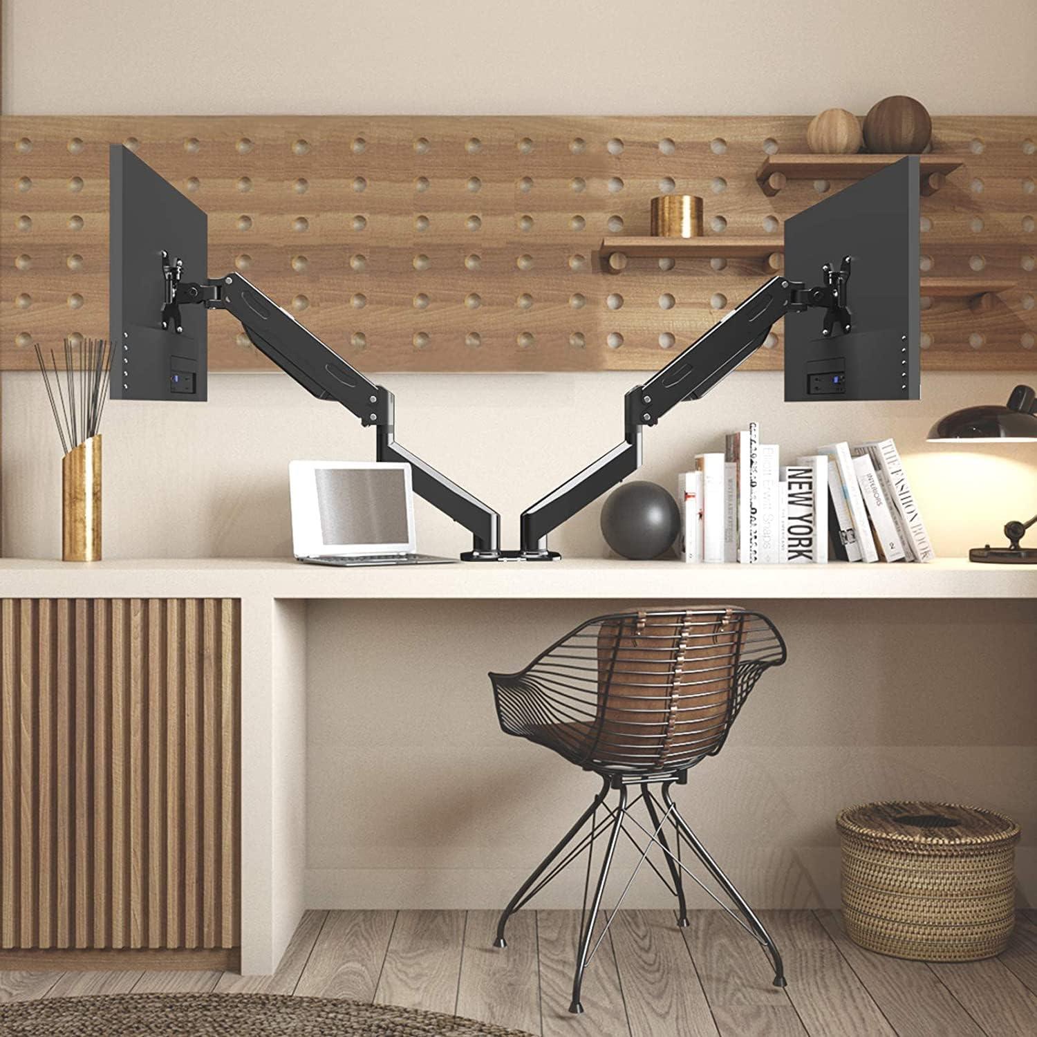 Soporte Doble para Monitor Pholiten MD800 Ajustable 43-68.6cm