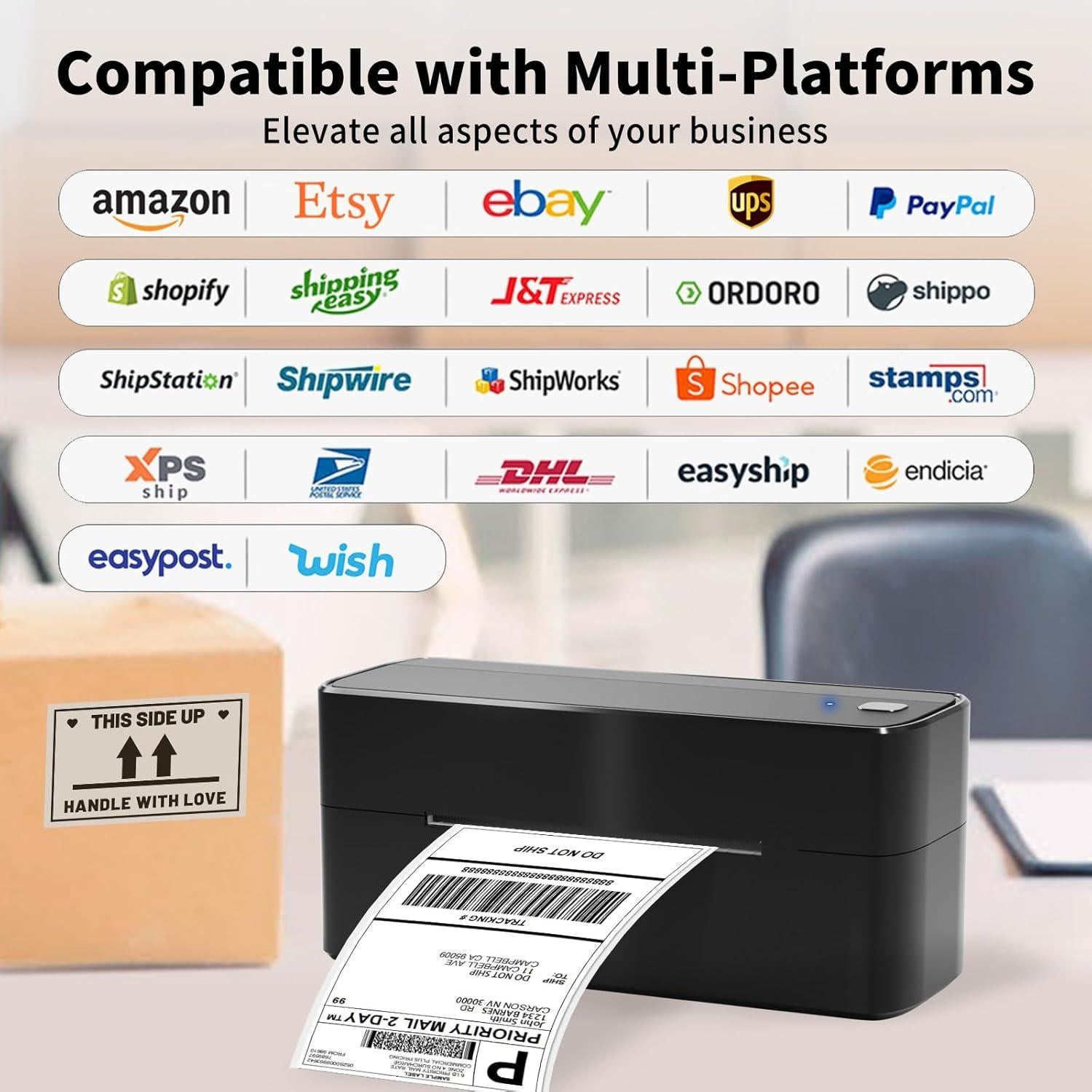 Impresora de Etiquetas Térmicas ASprink 241BT Bluetooth 4x6