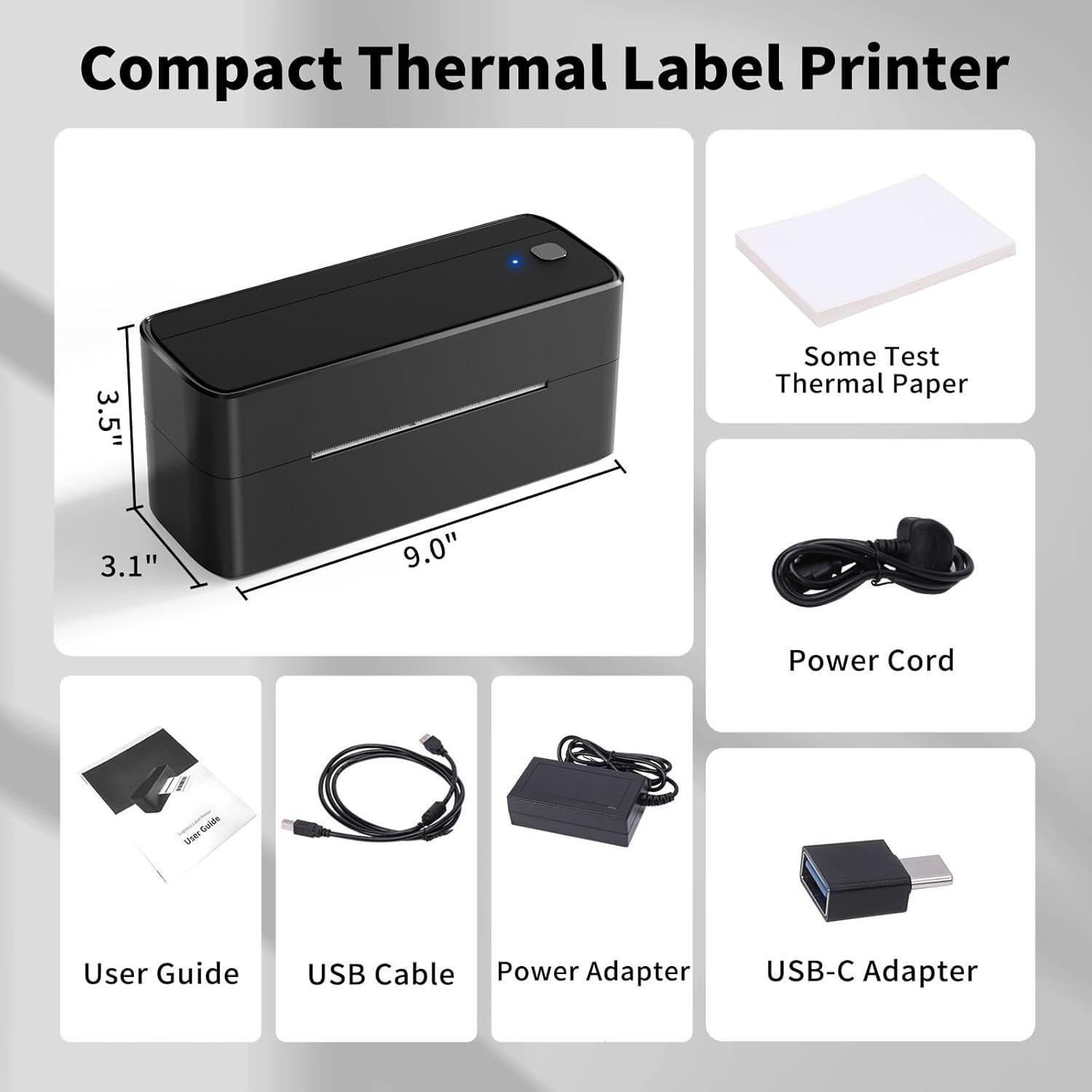 Impresora de Etiquetas Térmicas ASprink 241BT Bluetooth 4x6